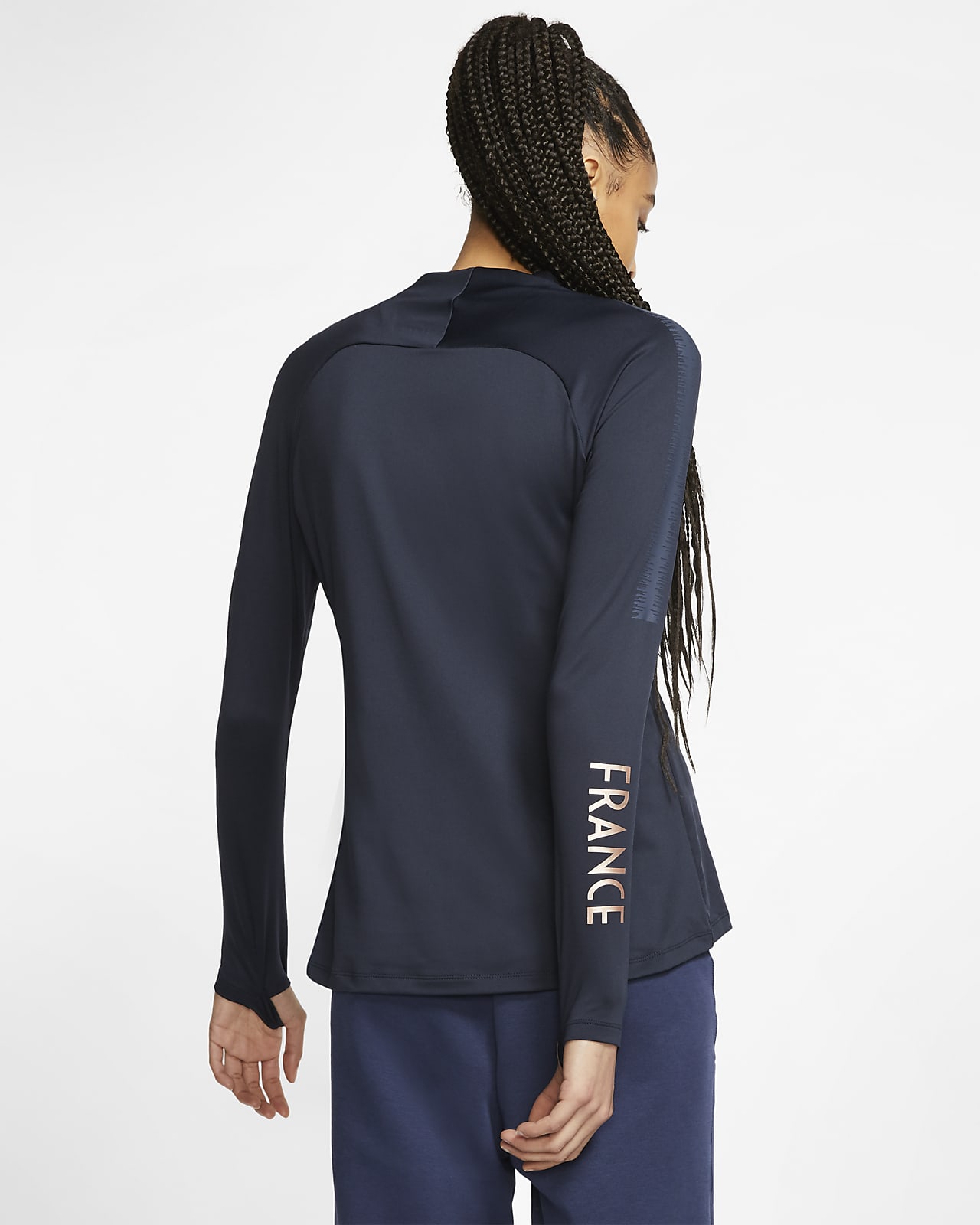 FFF Squad fotballtreningsoverdel til dame. Nike NO FFF langermet fotball T skjorte til dame. Nike NO