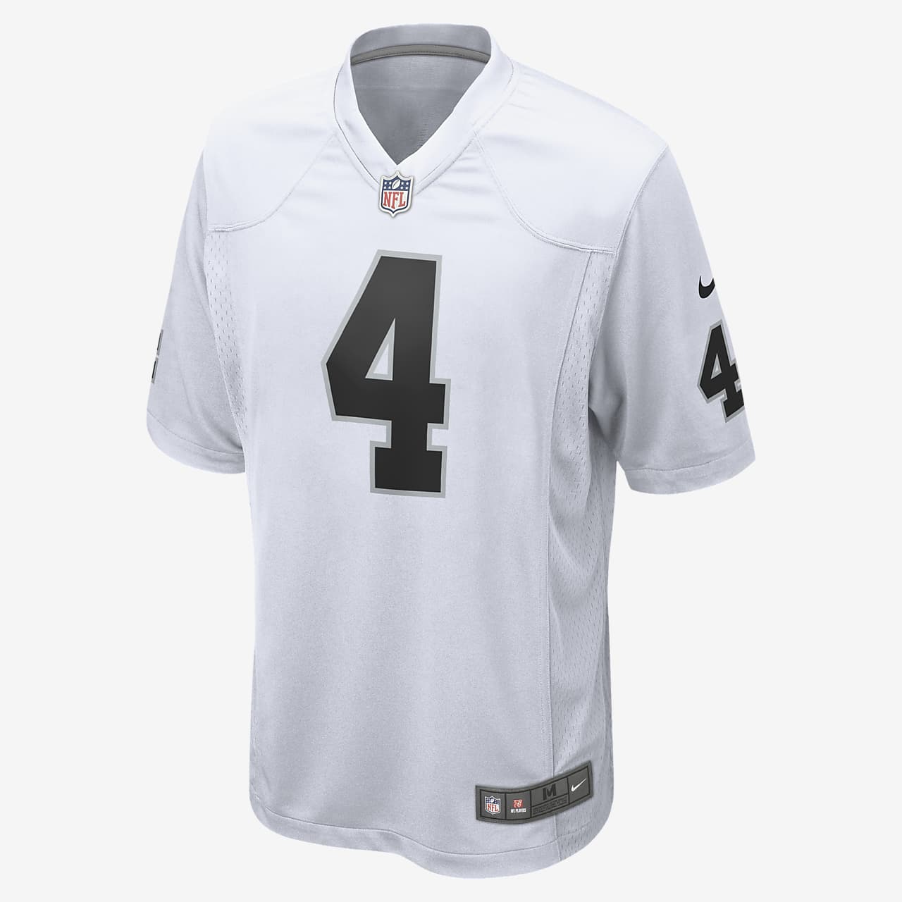 Camiseta oficial de fútbol americano para hombre NFL Las Vegas Raiders (Derek Carr).