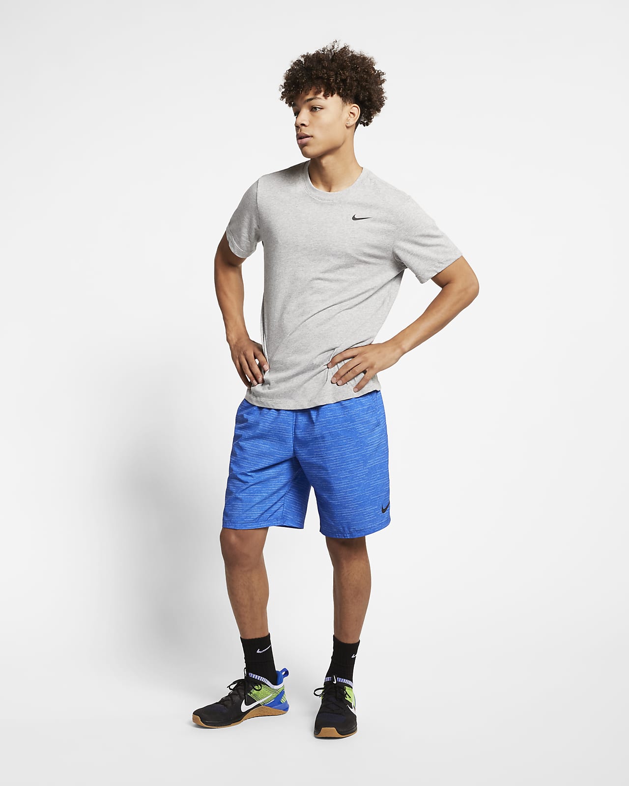 grey nike dri fit shirt