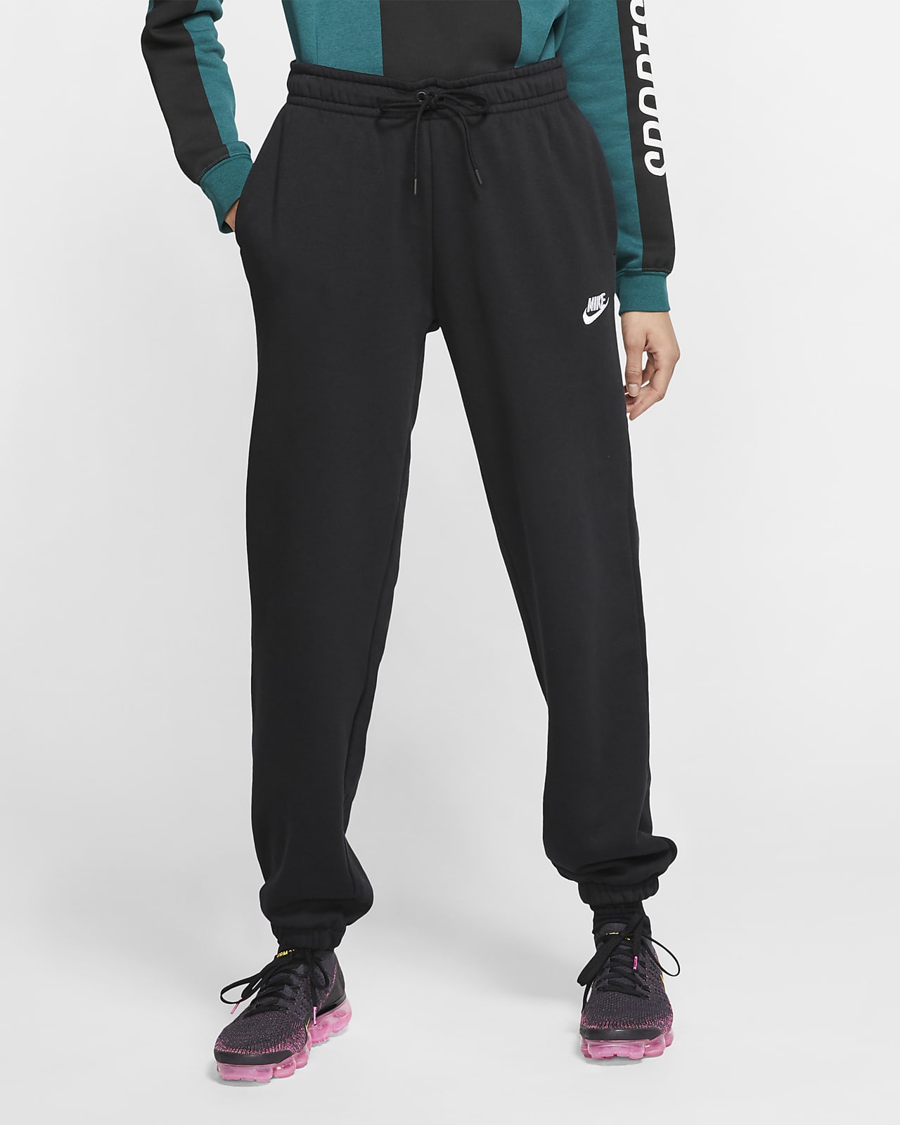 nike sportswear essential fleece pants women's