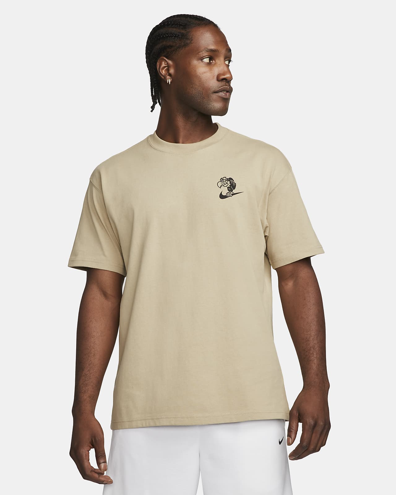 tan nike t shirt