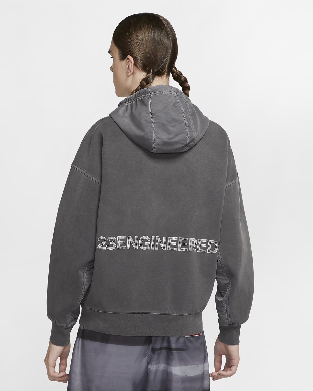 jordan 23 engineered hoodie grey