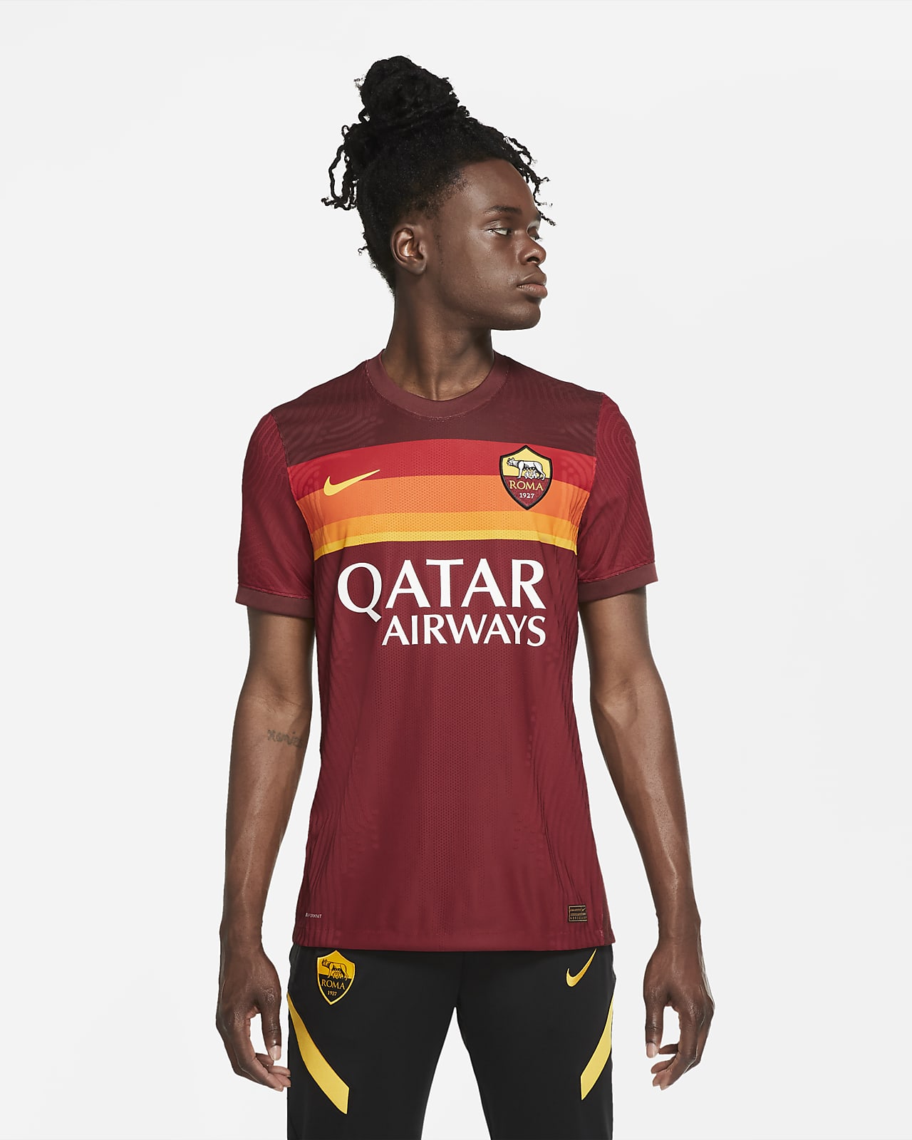 AS Roma 2020/21 Vapor Match Home Men's Football Shirt. Nike IE