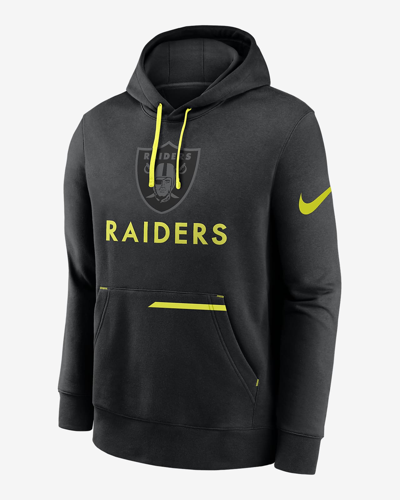 Nike Logo (NFL Las Vegas Raiders) Women's Oversized Pullover Hoodie.