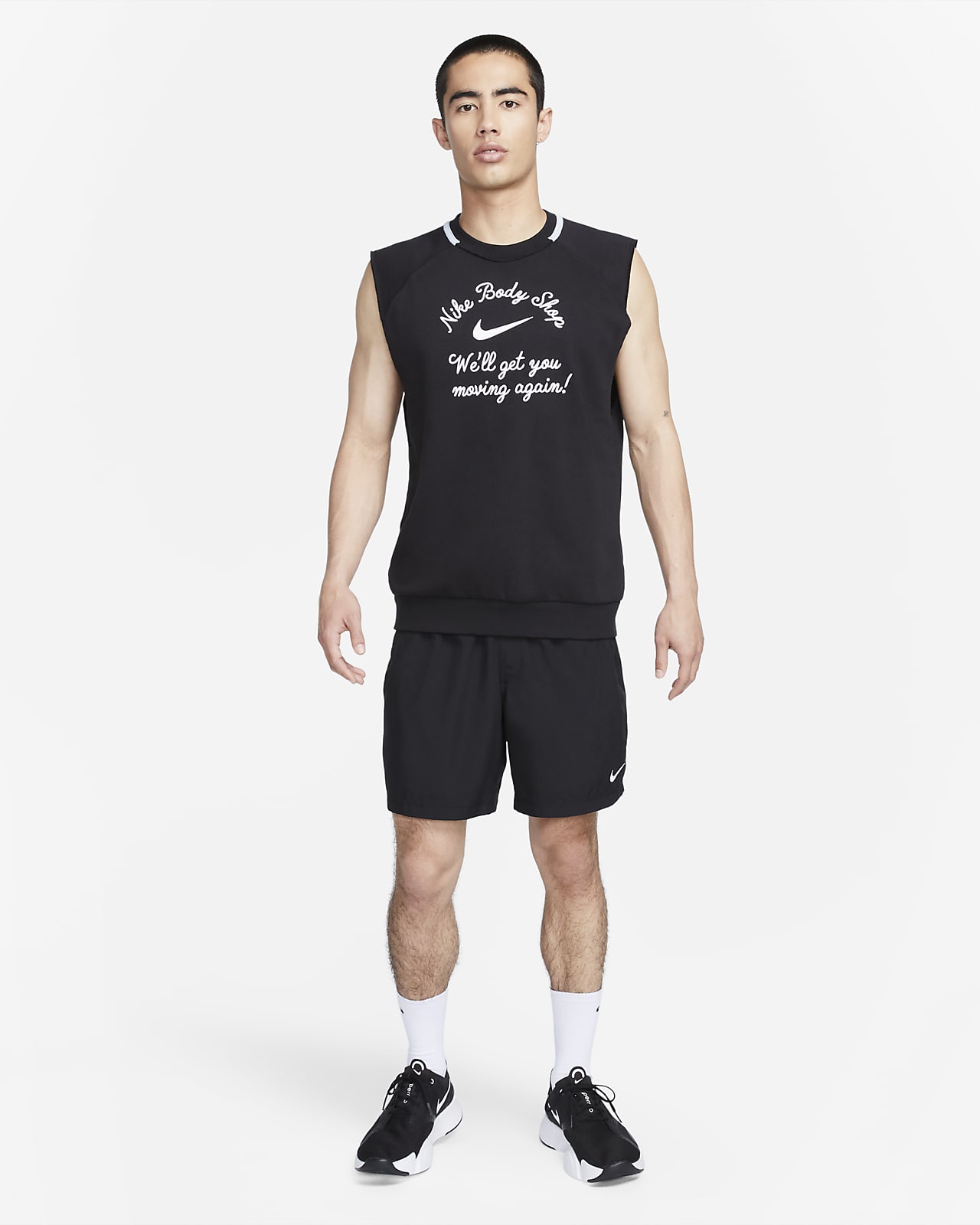  Nike Pro Dri-FIT Men's Tight Fit Sleeveless Tank Top (Medium,  Dark Gray/Black) : Clothing, Shoes & Jewelry