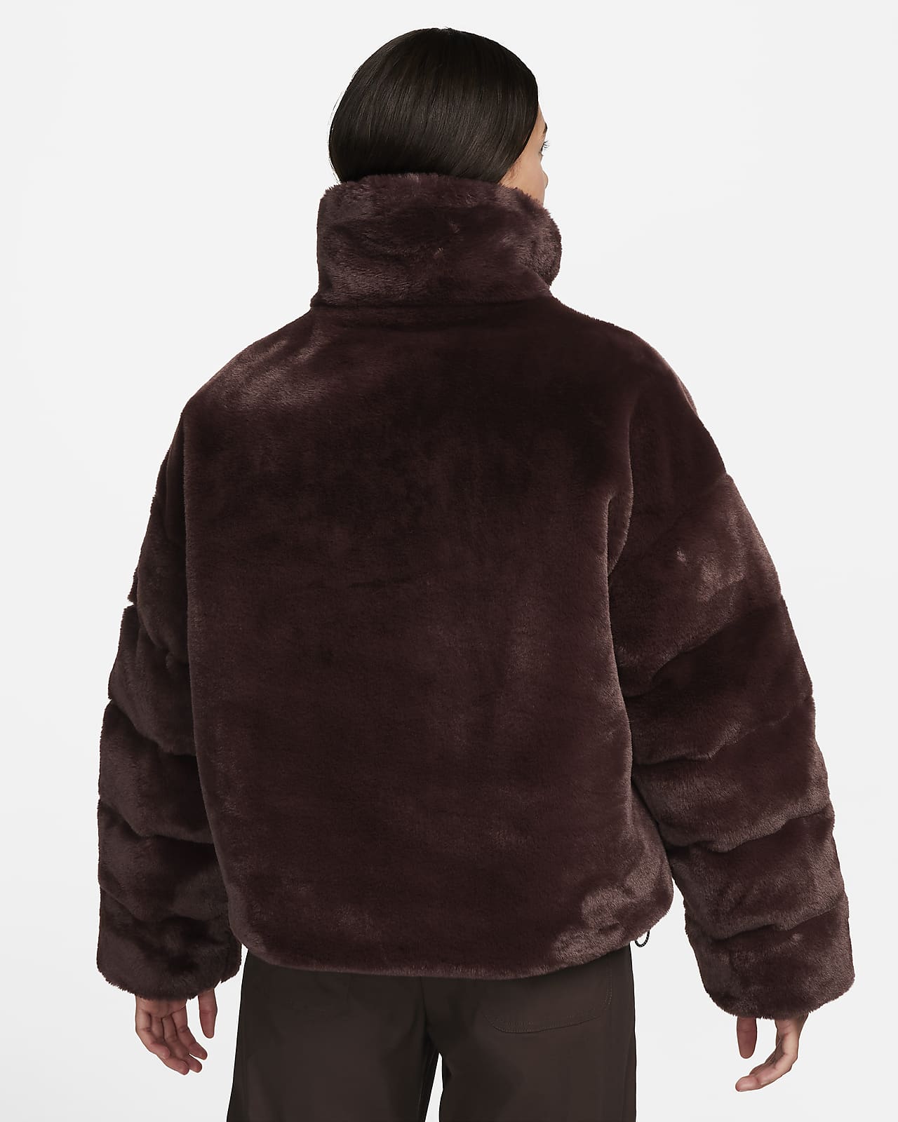 Oversized faux sherpa jacket sale