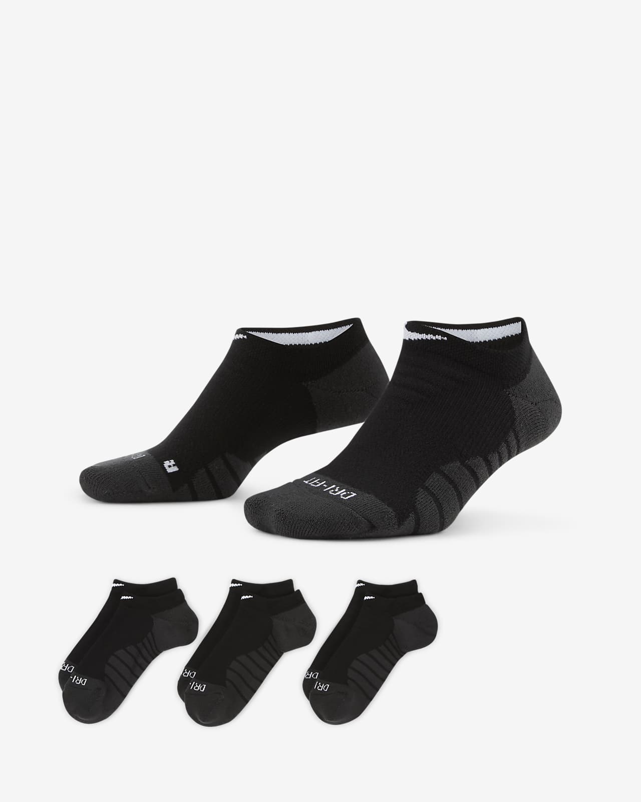 nike everyday max cushioned no show socks