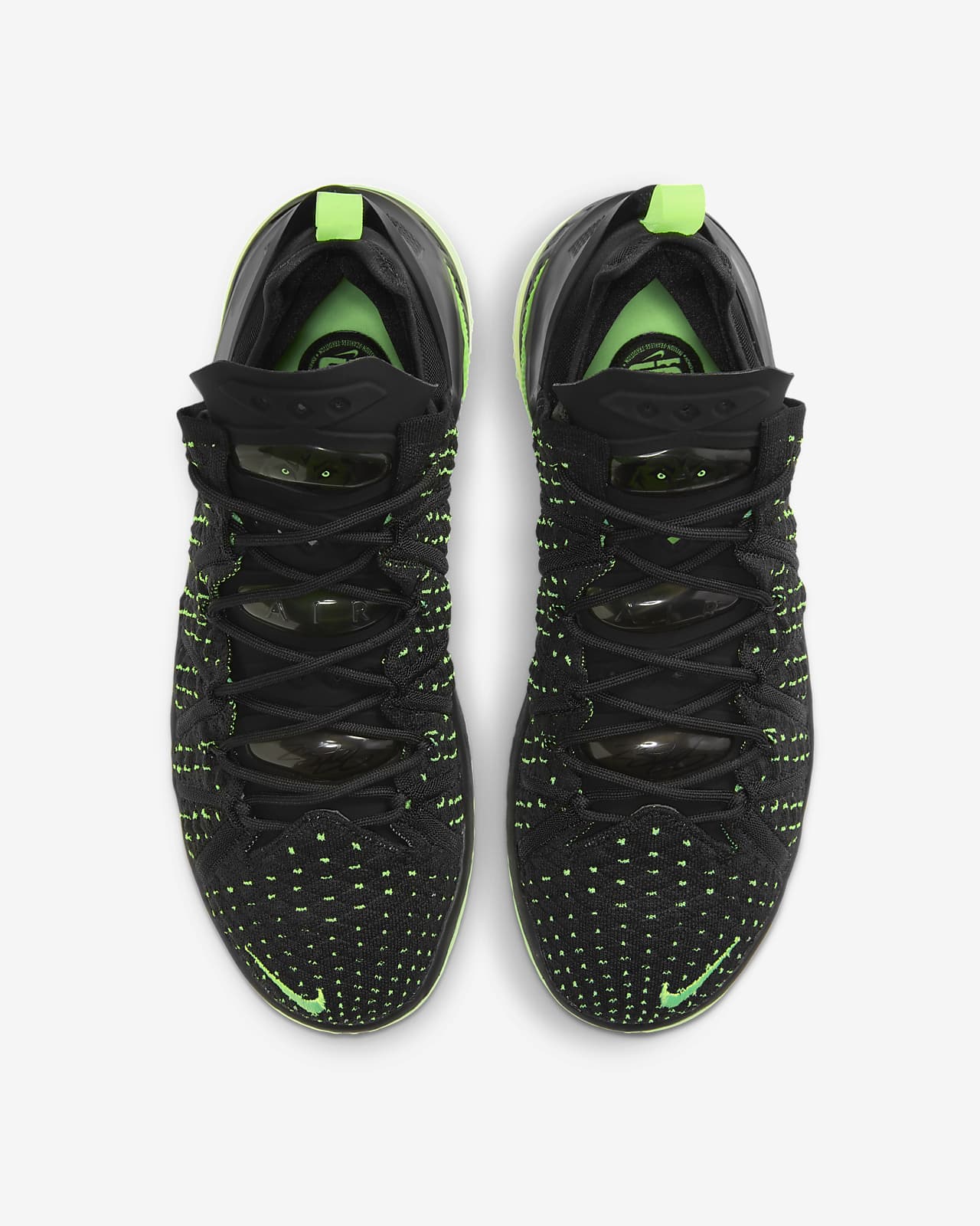 green and black nike shoes