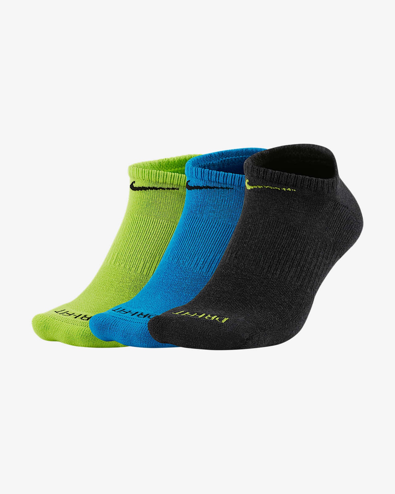 Nike Everyday Plus Cushion Training NoShow Socks (3 Pairs).