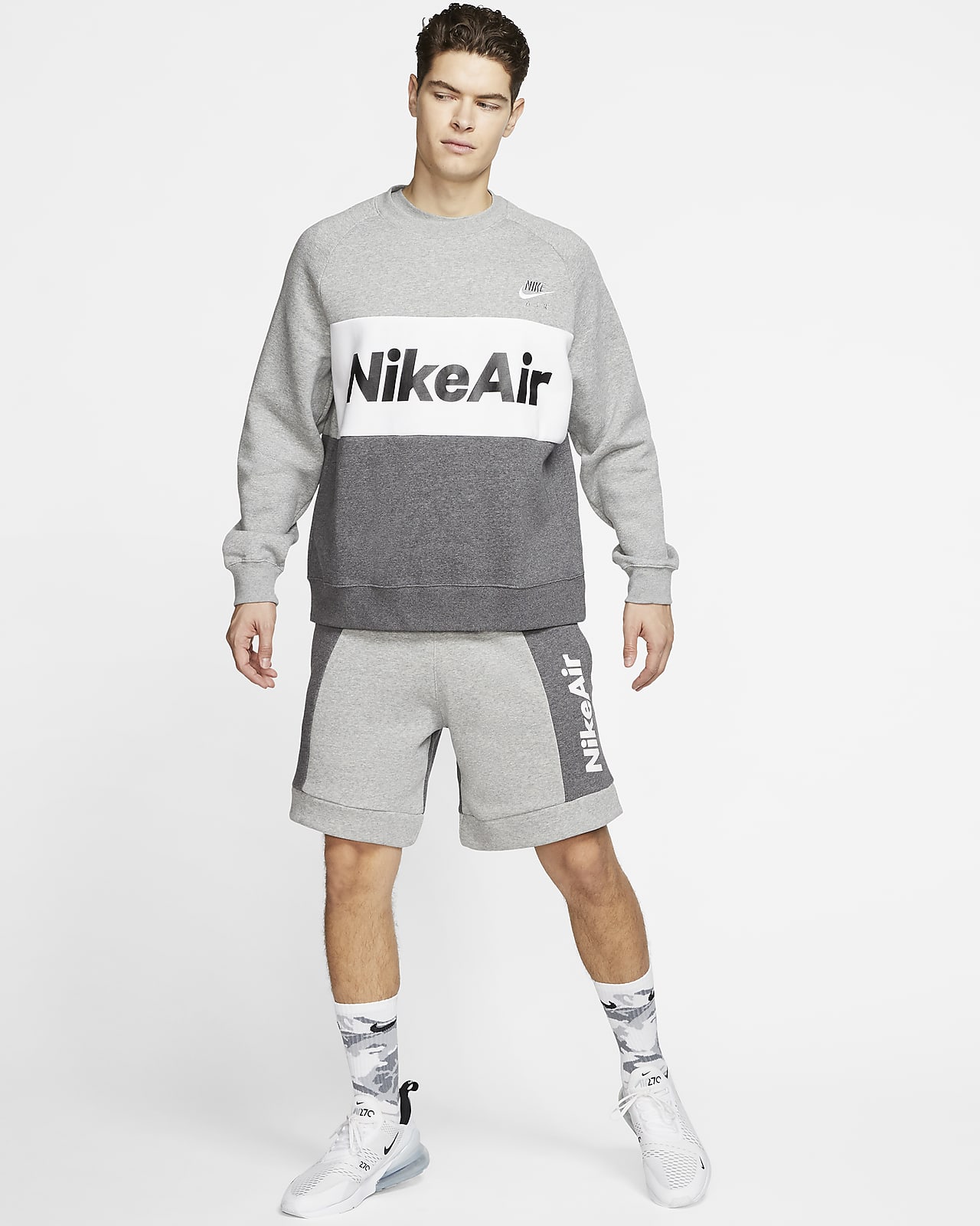 nike air fleece shorts