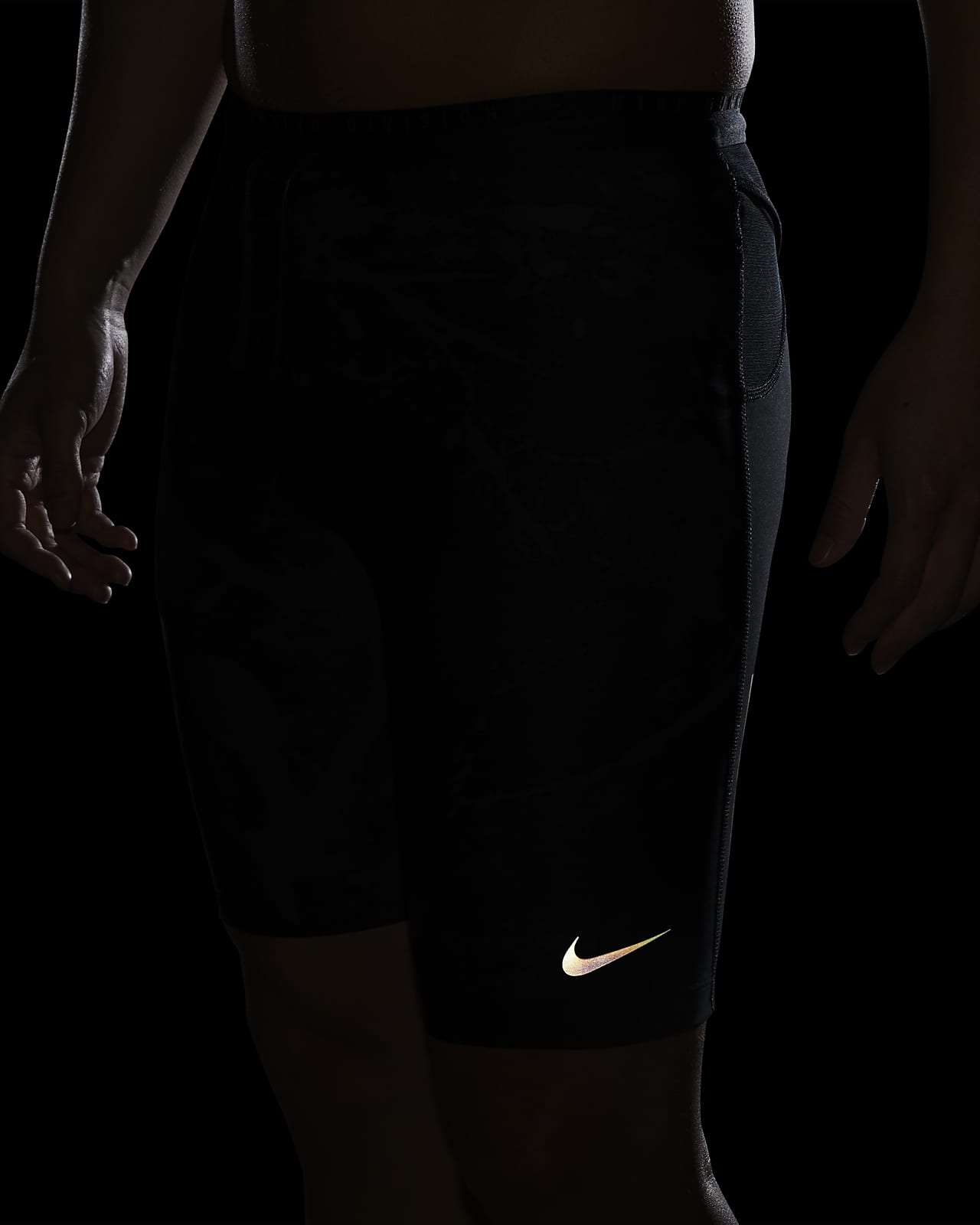 Nike Men's Power Running Dri-Fit Leggings Black Large