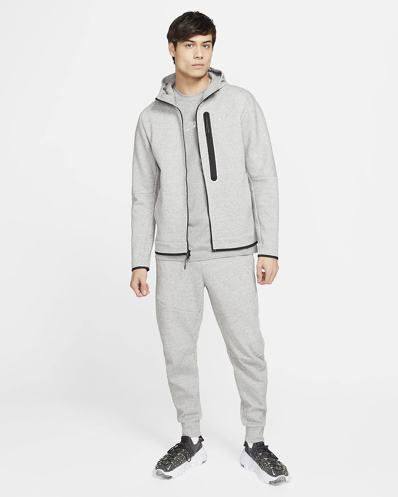 Felpa con cappuccio e zip a tutta lunghezza Nike Sportswear Tech Fleece -  Uomo. Nike IT