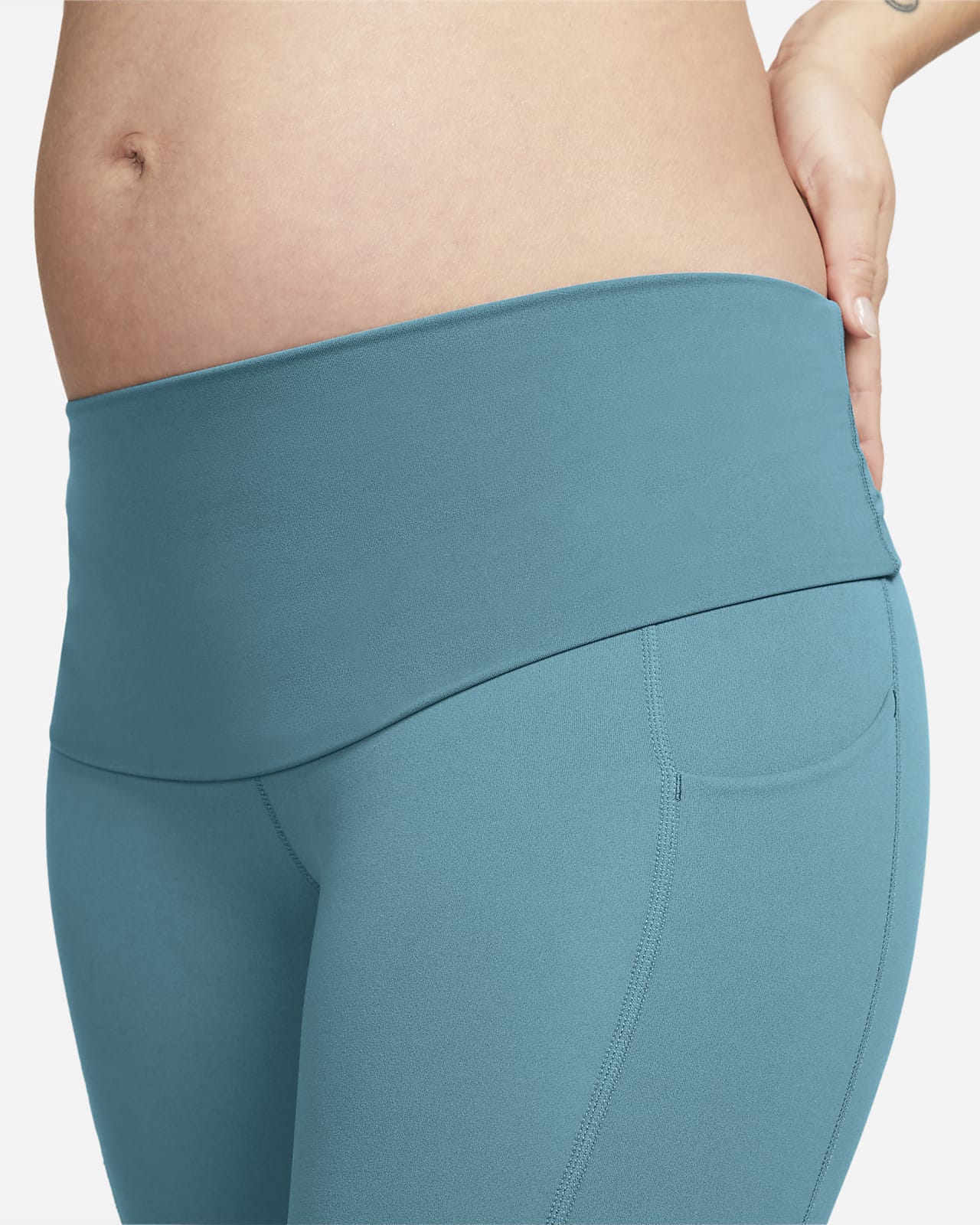 Turquoise Flexible leggings, leggings with pockets