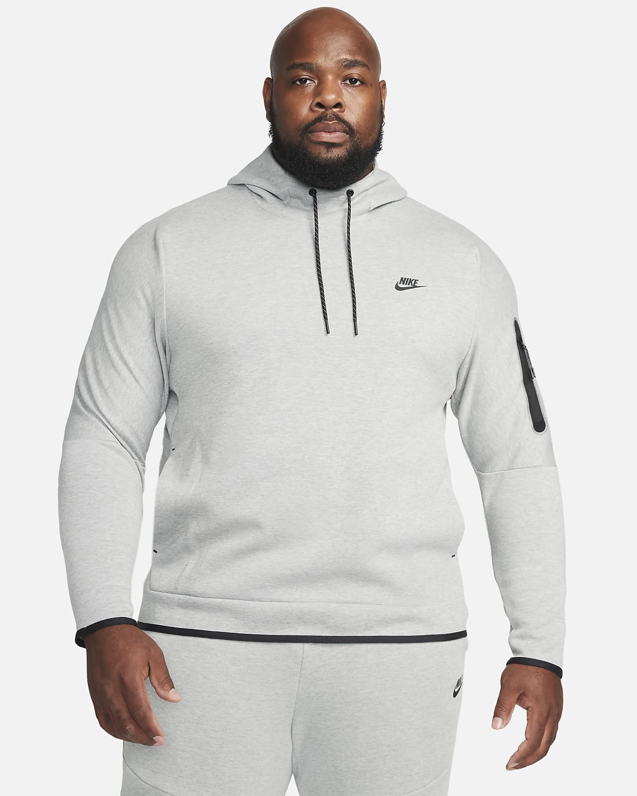 mens black nike tech fleece hoodie