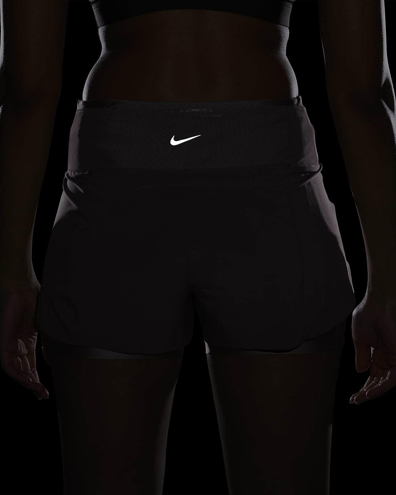 Nike Flex 4 Women's Dri-FIT 2in1 Training Running Shorts Fitted Inner  Tights