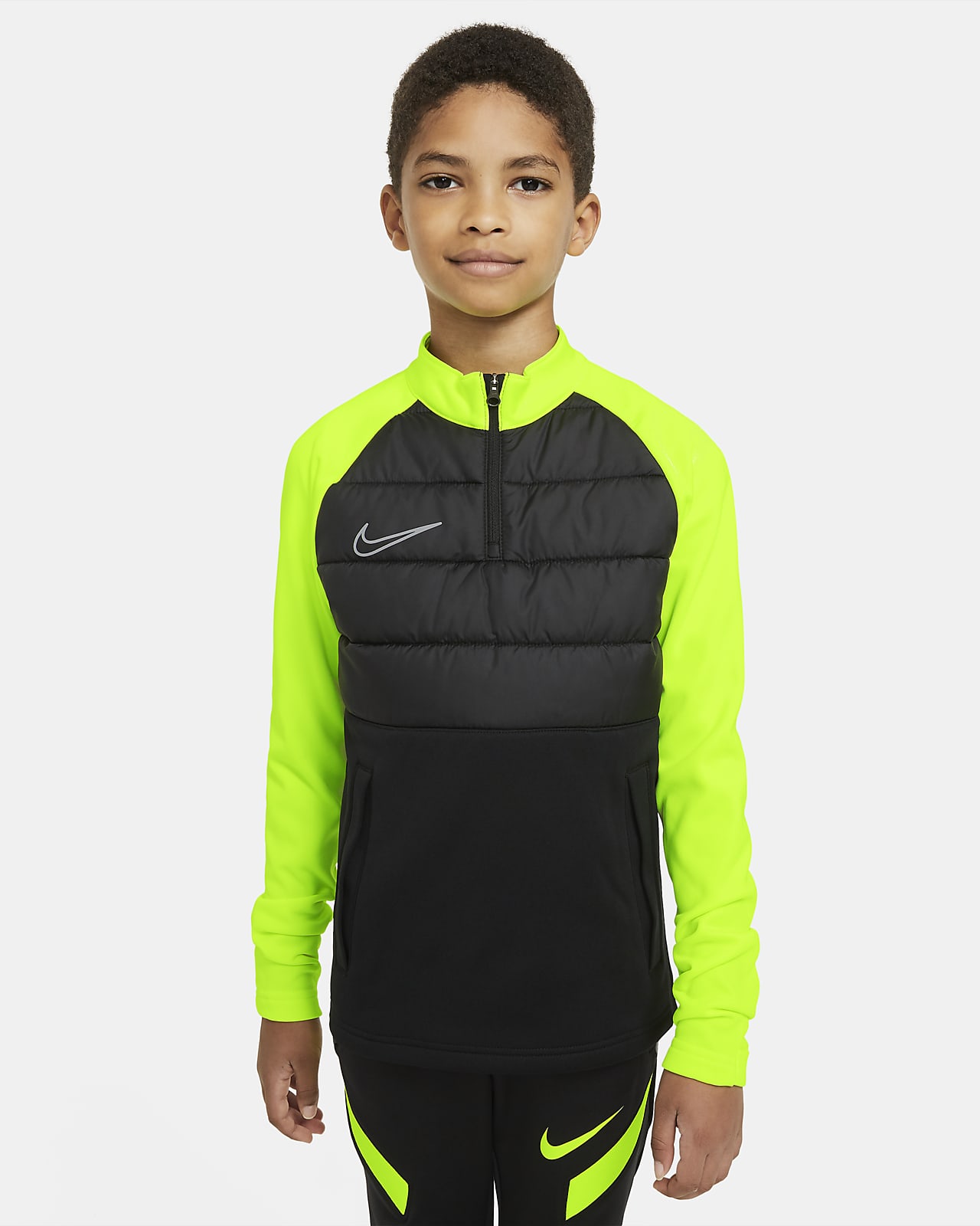 Nike Dri Fit Academy Winter Warrior Older Kids Football Drill Top Nike Cz