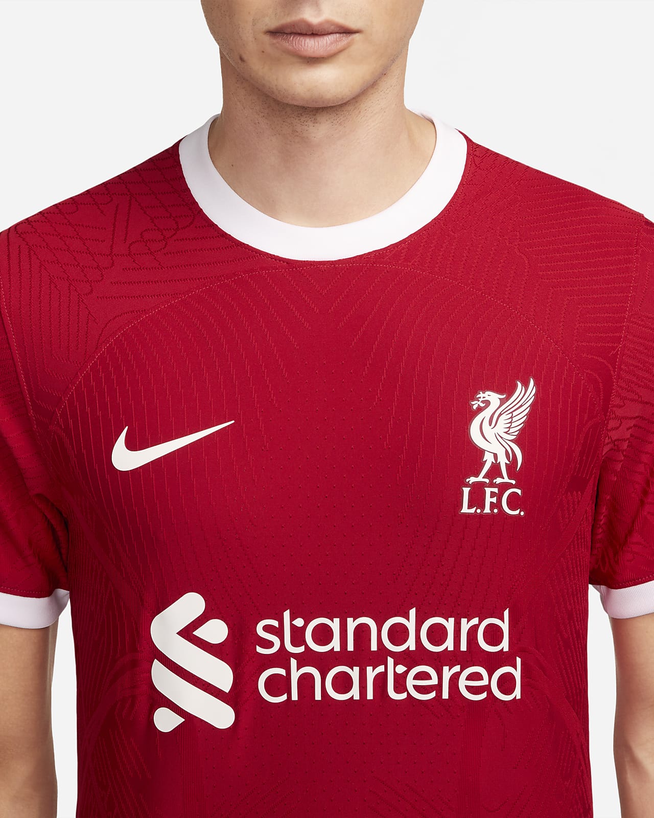 Nike Men's Liverpool '21 Vapor Authentic Match Home Jersey, XL, Red