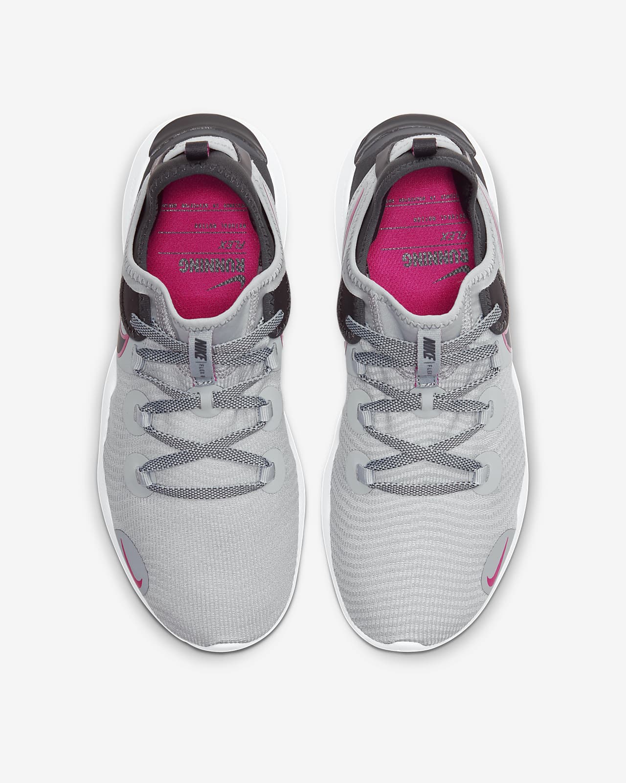 tenis nike mujer gris con rosa