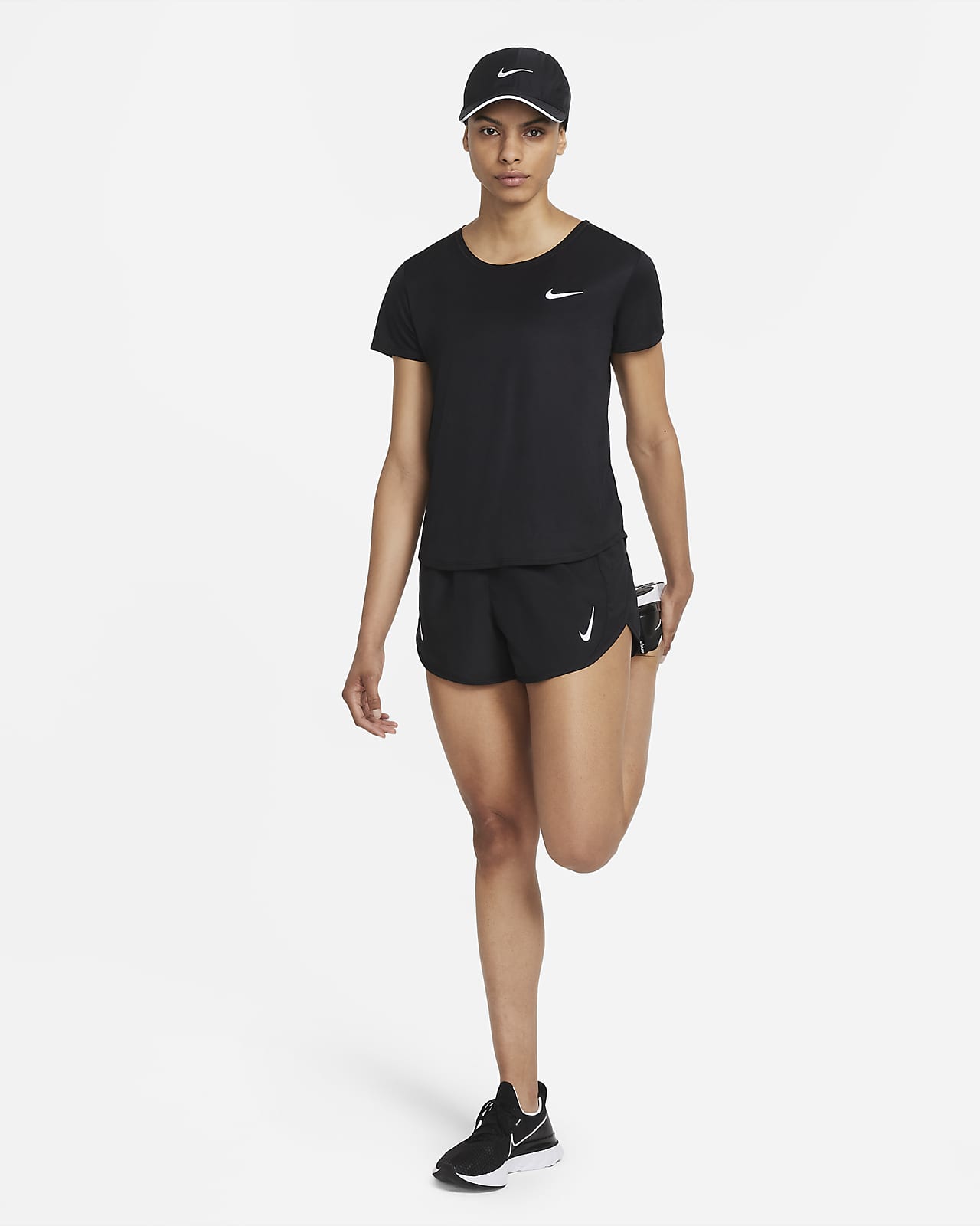 Pantalones Cortos Nike Fast Crop Running Leggings CZ9239-010 100 %  Originales