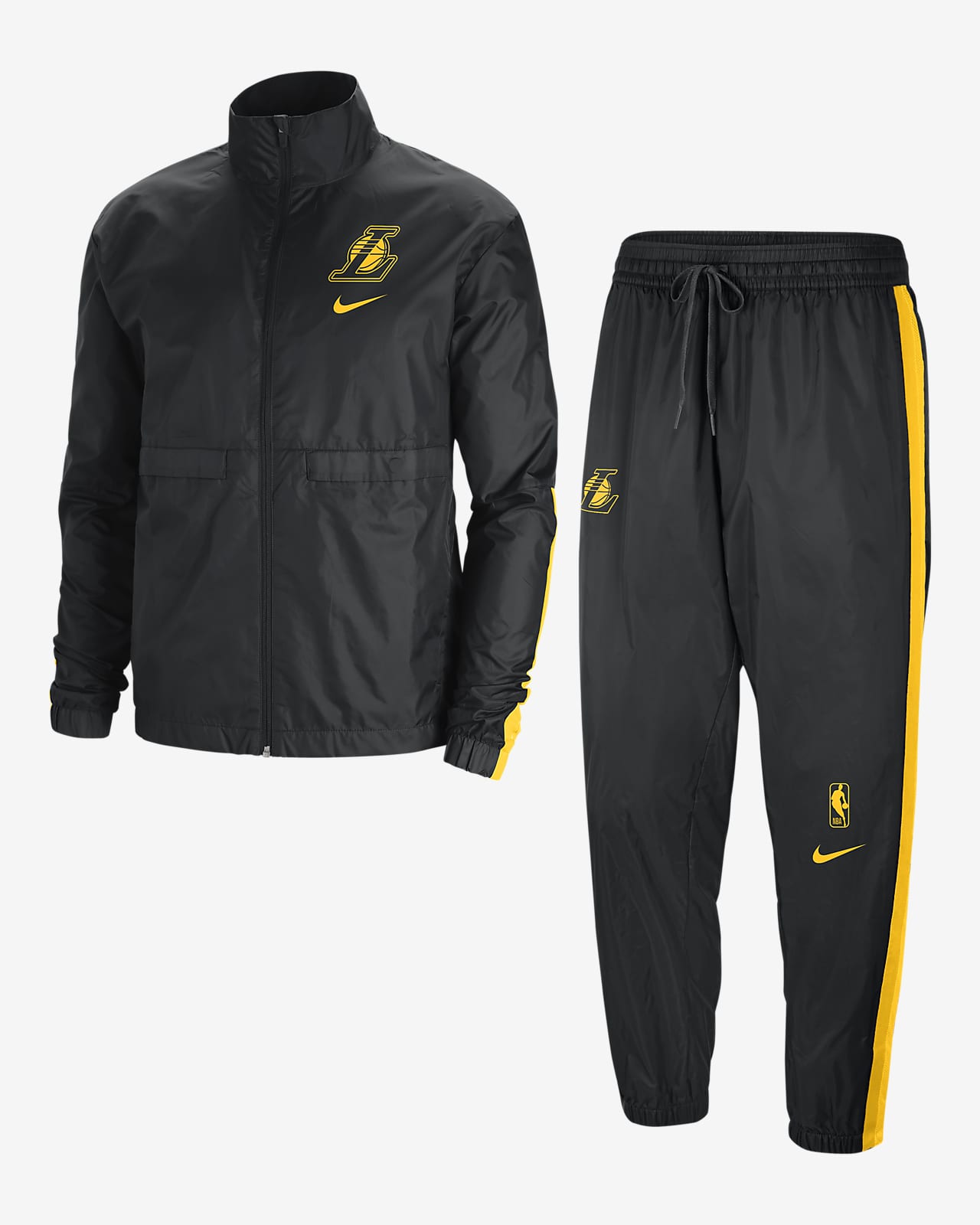 Los Angeles Lakers Courtside Nike NBA-trainingspak voor heren. Nike NL