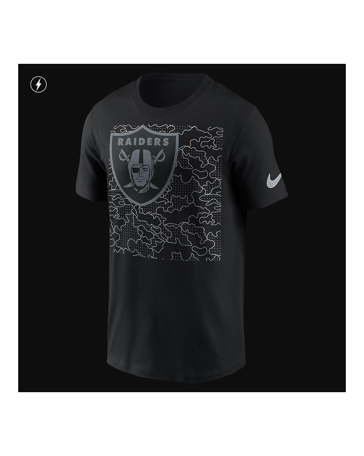 RFLCTV Logo Las Raiders) Men's T-Shirt. Nike.com