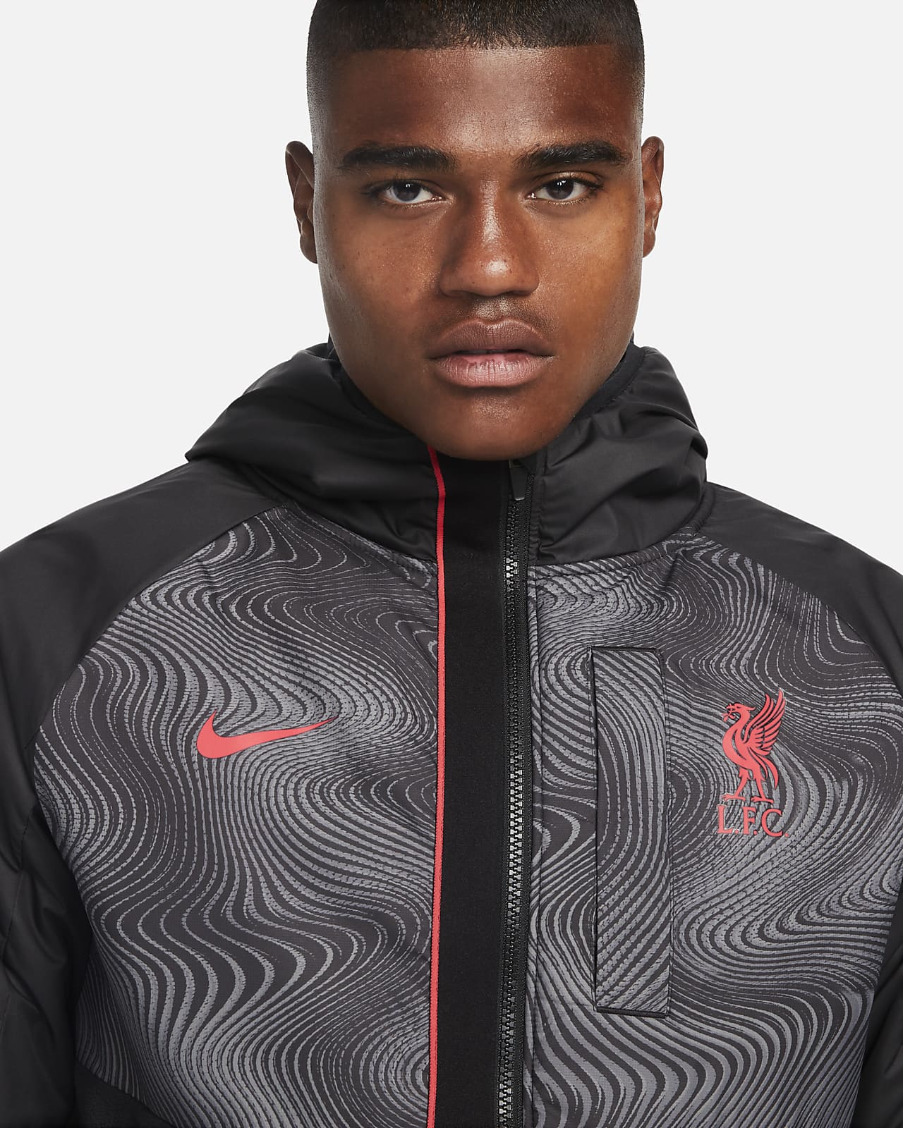 Liverpool F.C. AWF Men's Winterized Full-Zip Football Jacket. Nike BE