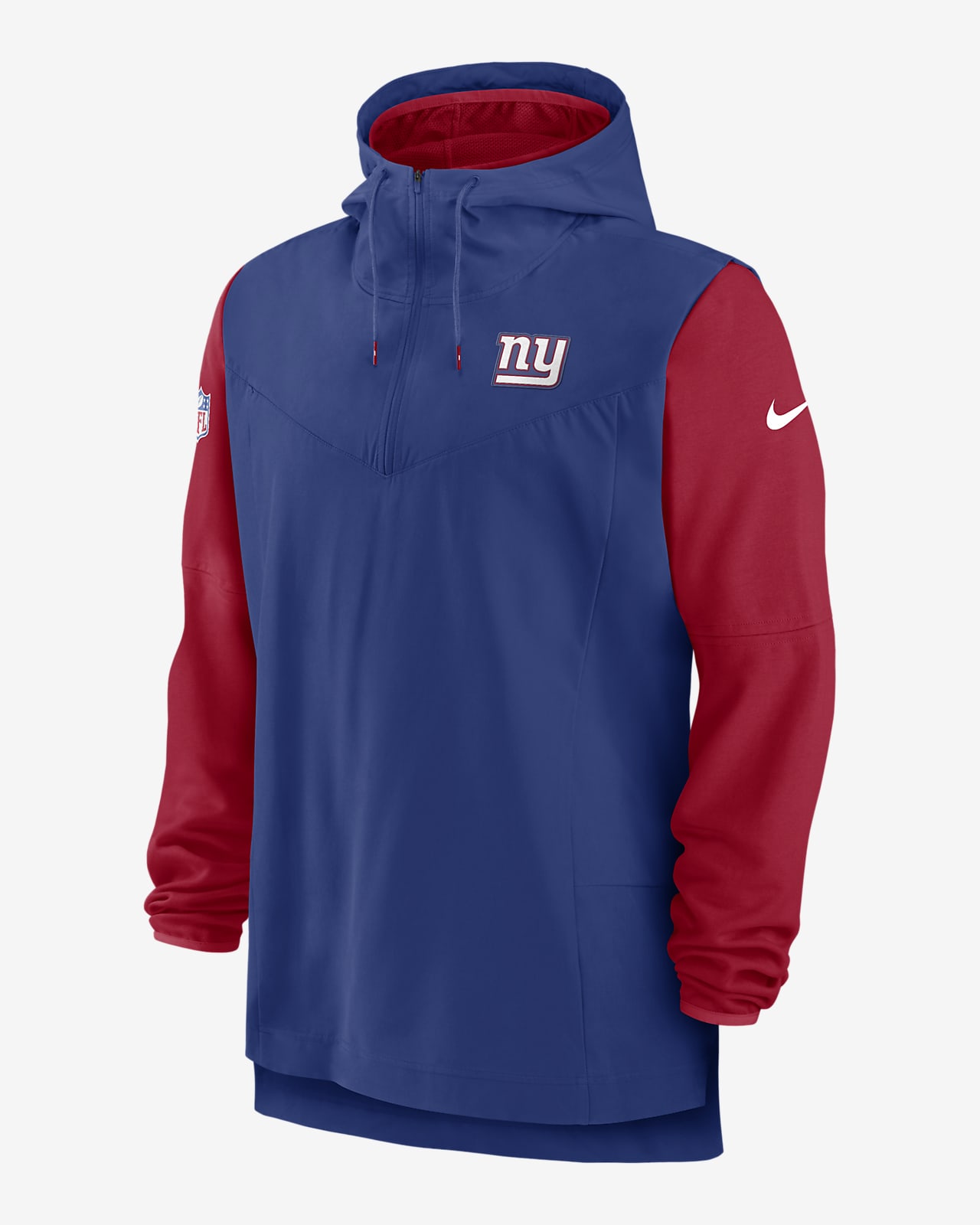 Nike Player Logo (NFL New York Giants) Men's 1/2-Zip Hoodie.