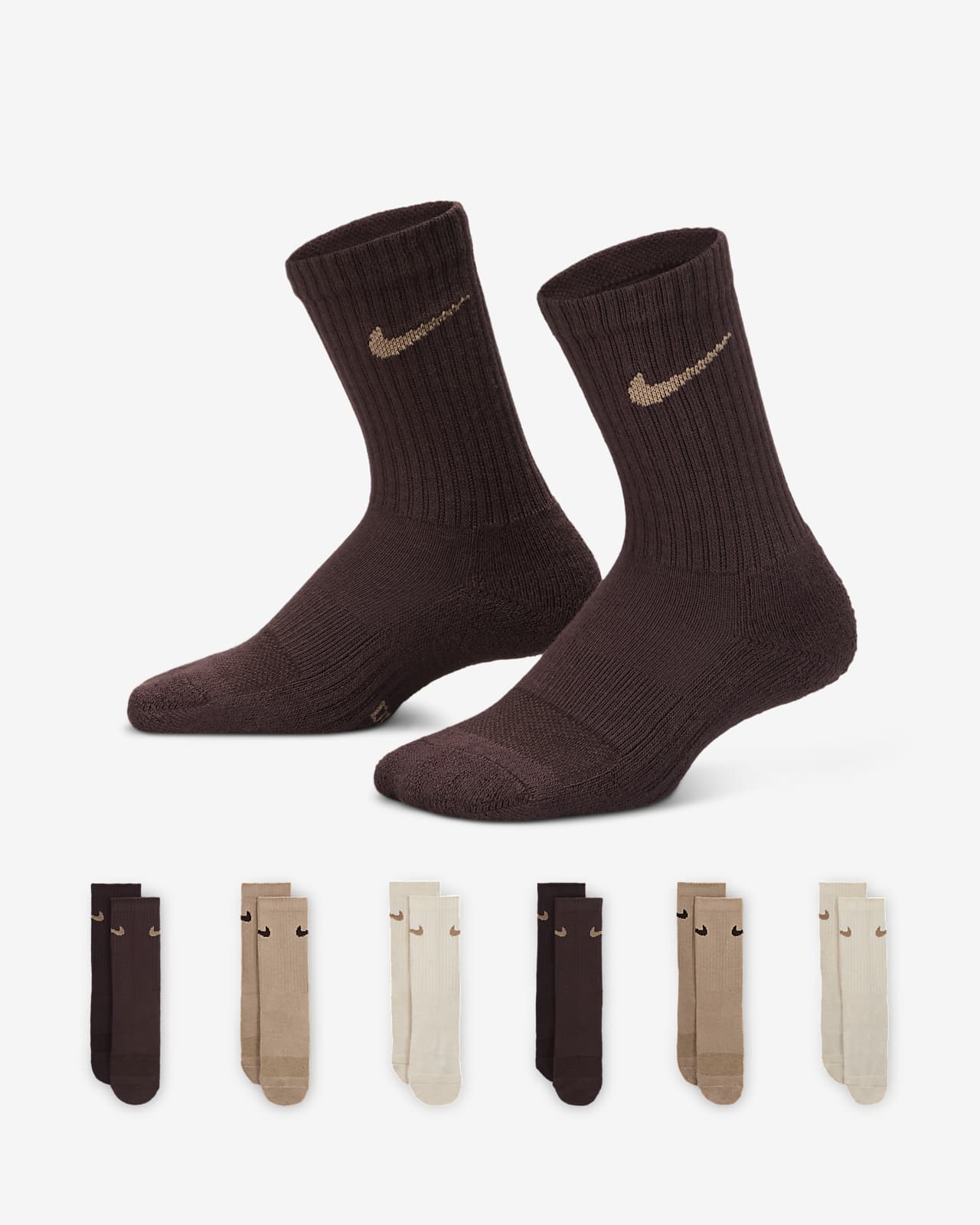 Calcetas para niños talla pequeña Nike Dri-FIT Performance Basics (6 pares)
