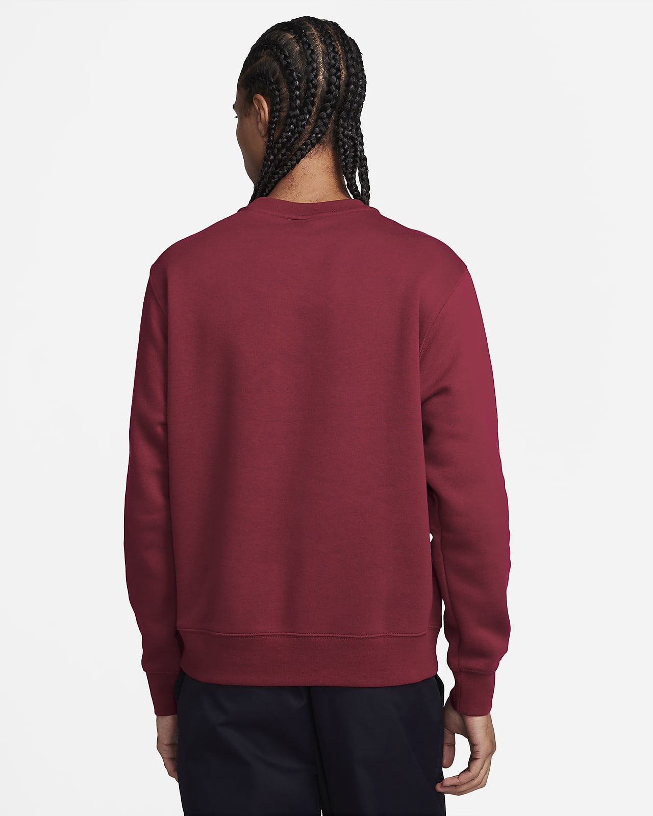 Nike burgundy best sale crew neck