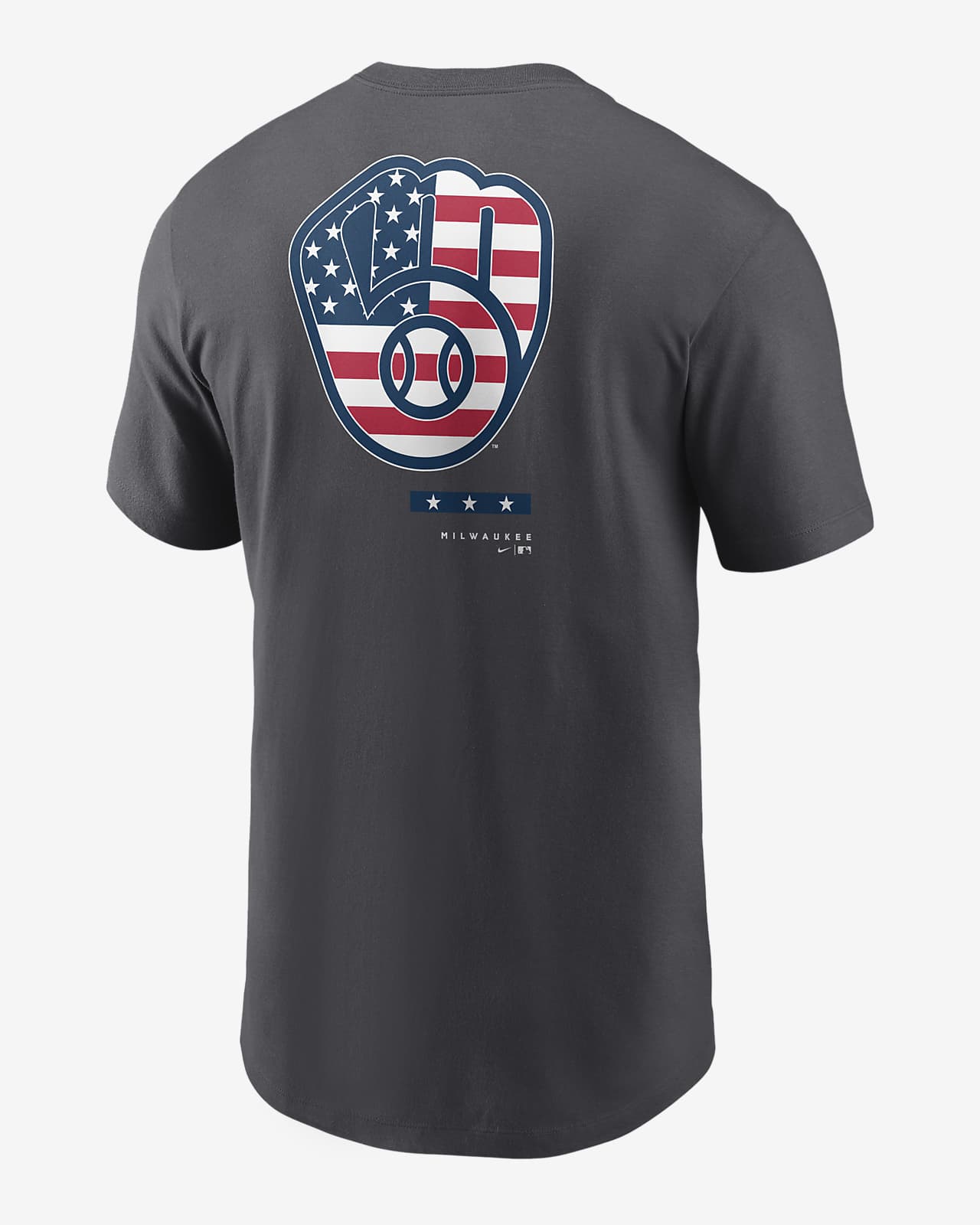 Milwaukee Brewers Americana Men's Nike MLB T-Shirt.