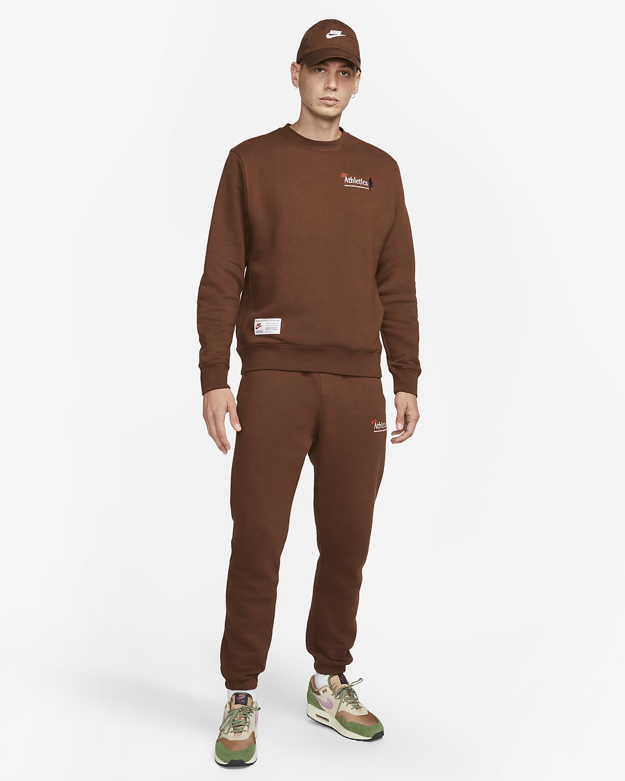 Sweats Homme, Nike Foundation Crew Sweatshirt Blanc