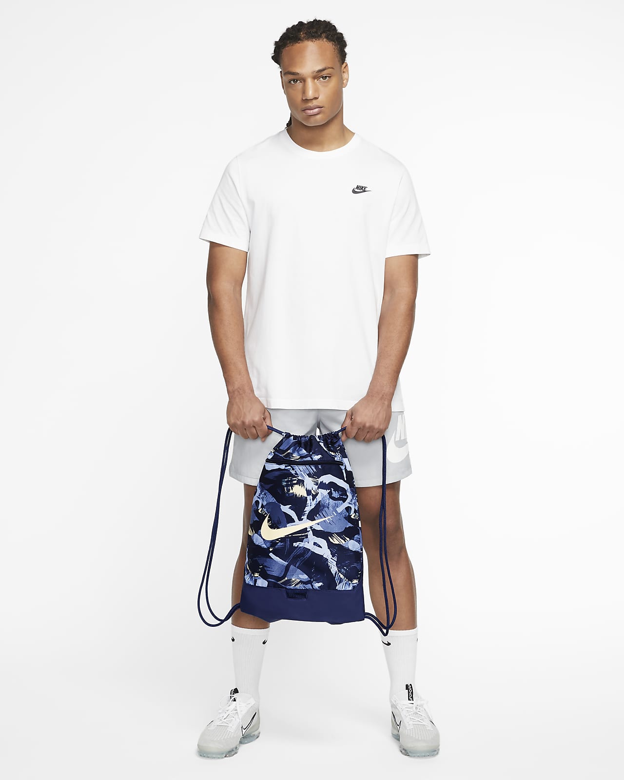 Nike Brasilia Printed Drawstring Bag (18L). Nike JP