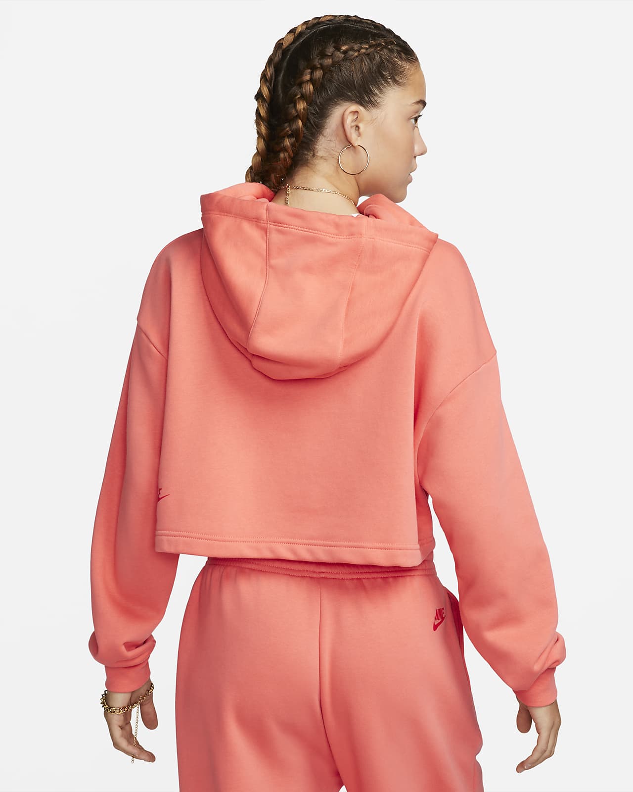 nike hoodie women red