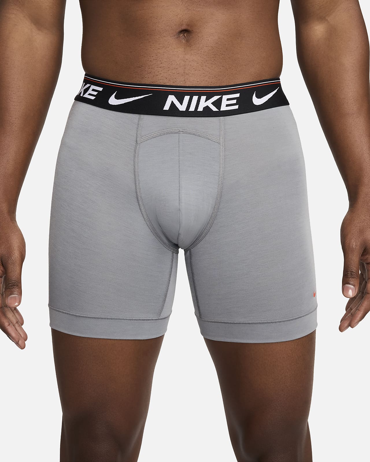 Men Nike Everyday Cotton Stretch Trunks 3 Pack Black Grey White