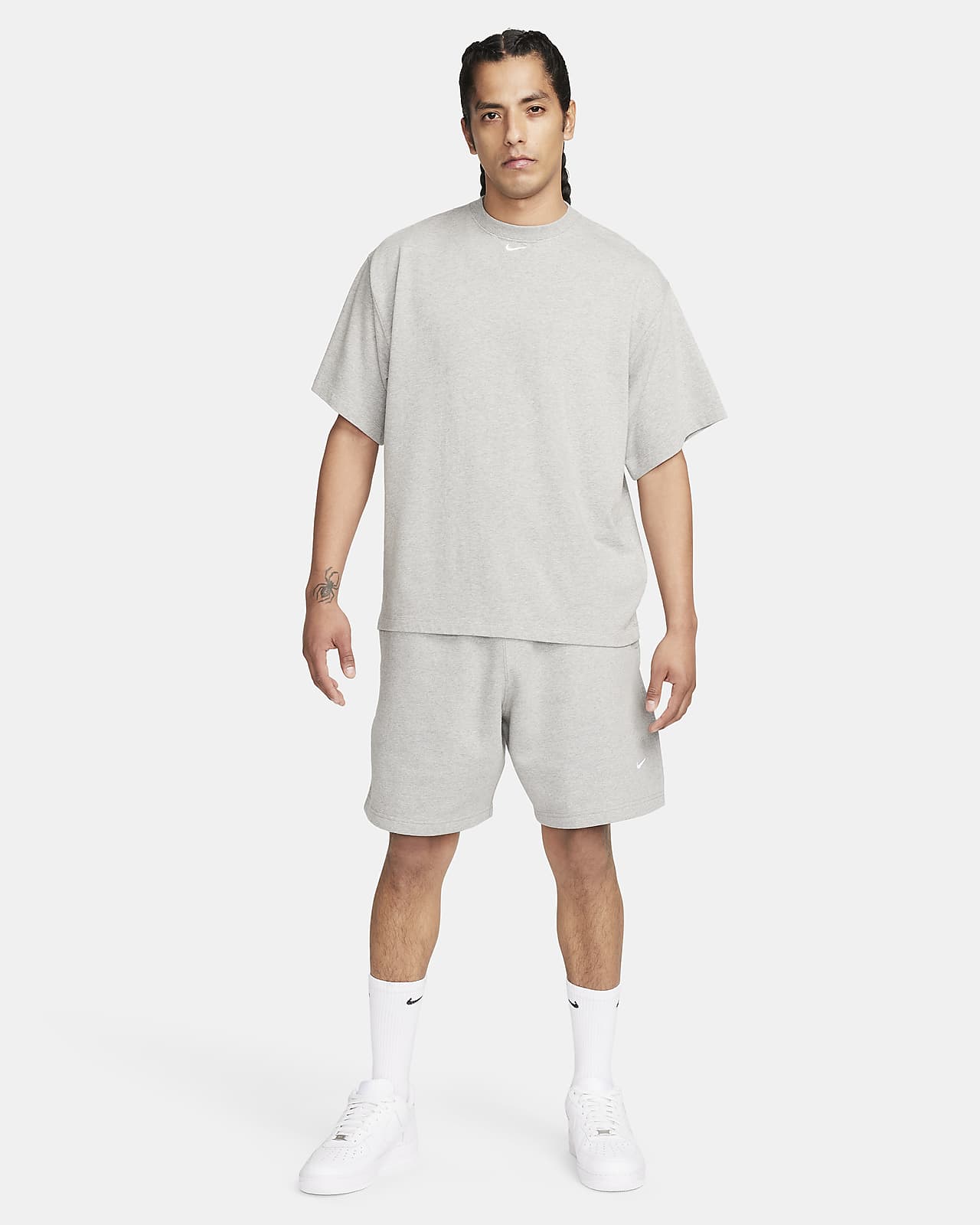 Nike swoosh best sale fleece shorts mens