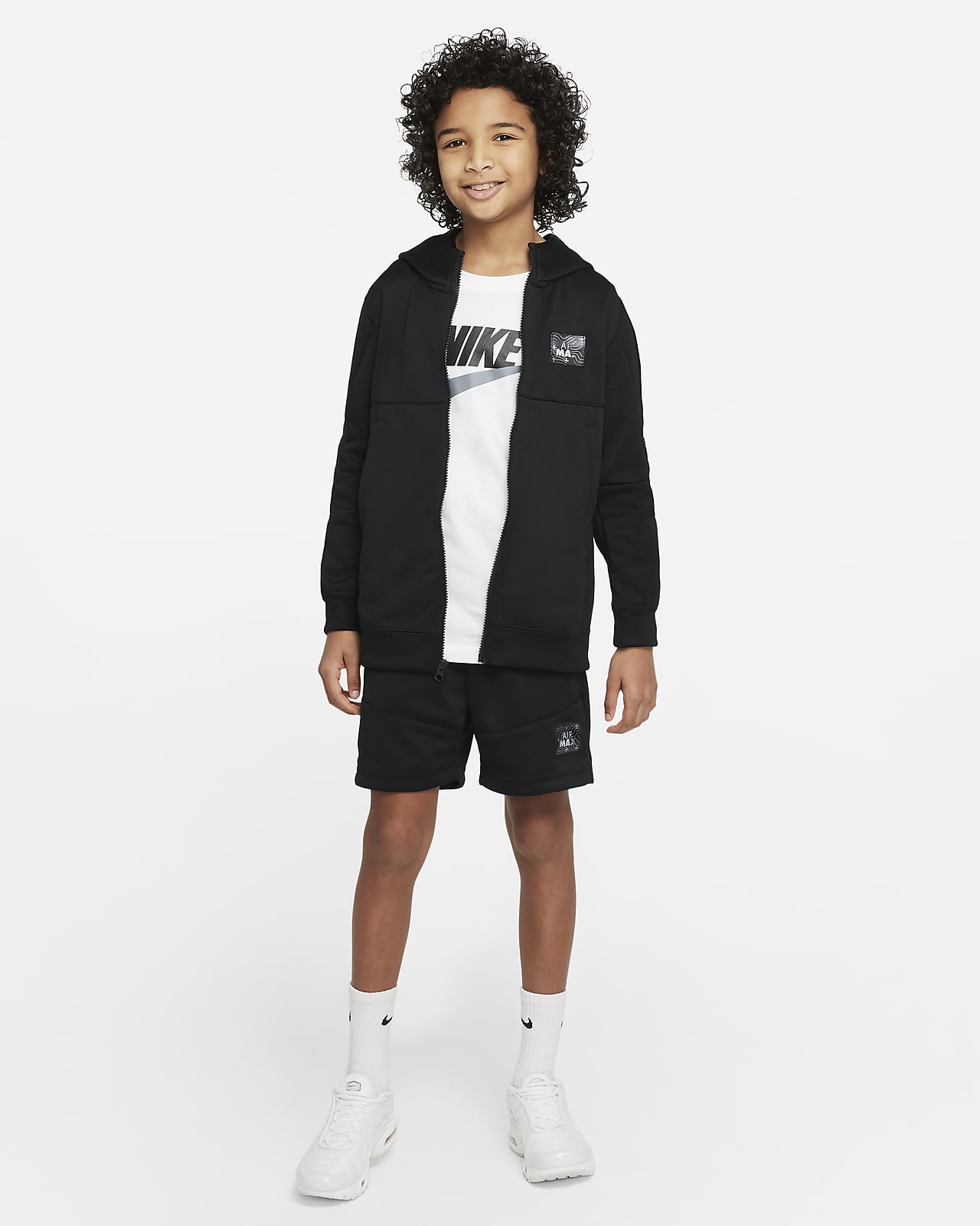 Nike Sportswear Air Max Older Kids' (Boys') Full-Zip Hoodie. Nike LU