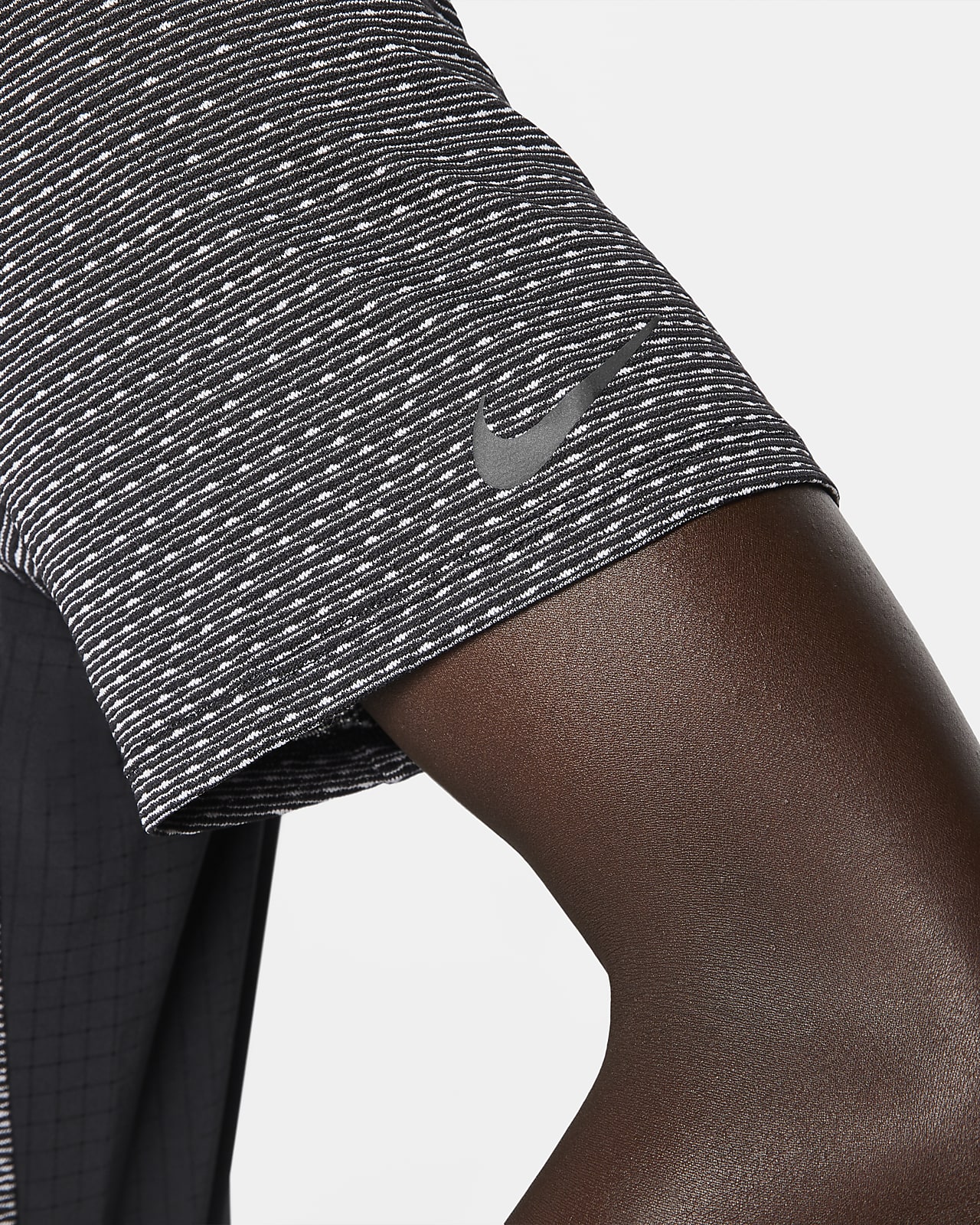 nike running hybrid metallic tights