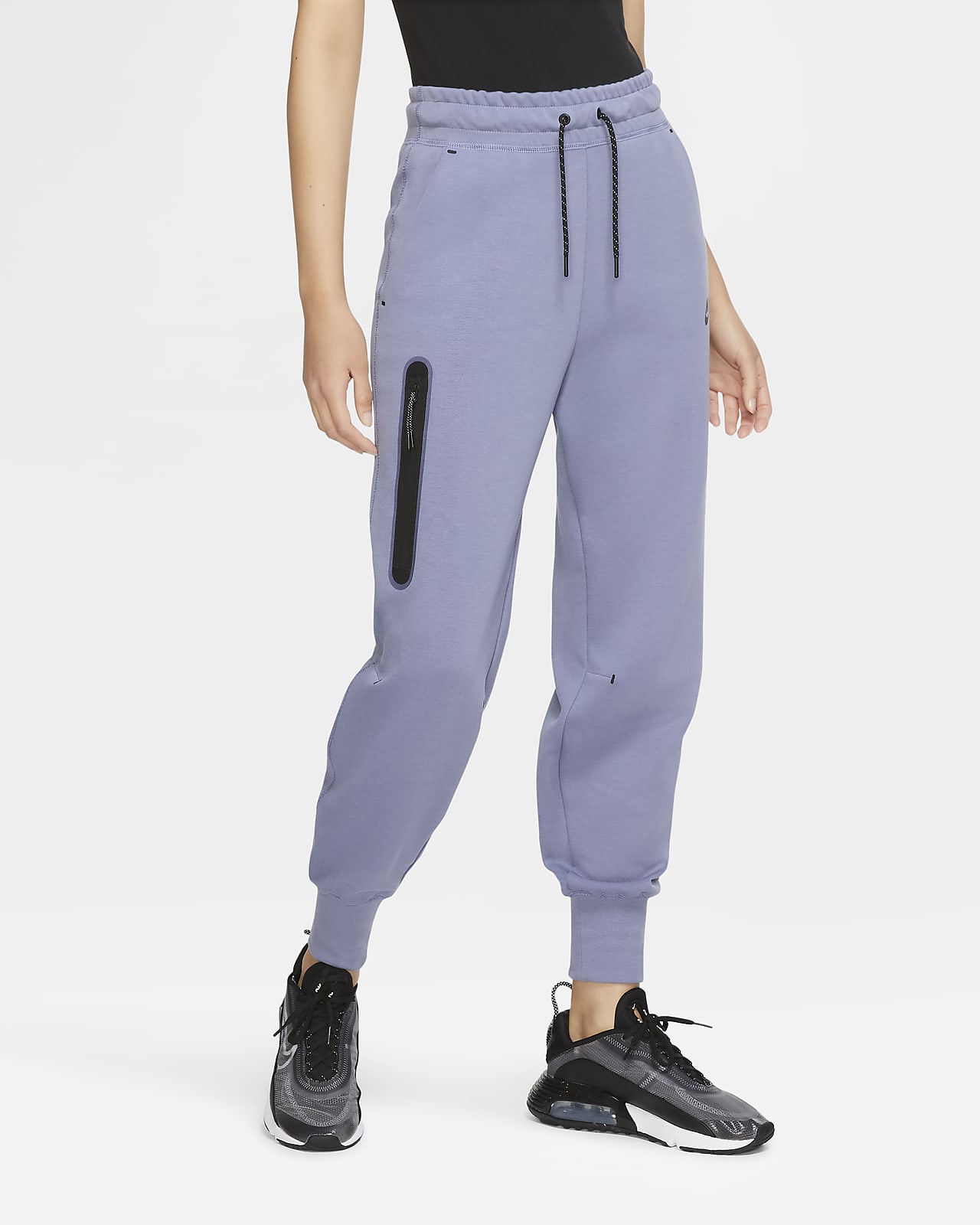 nike tech fleece pants women's grey