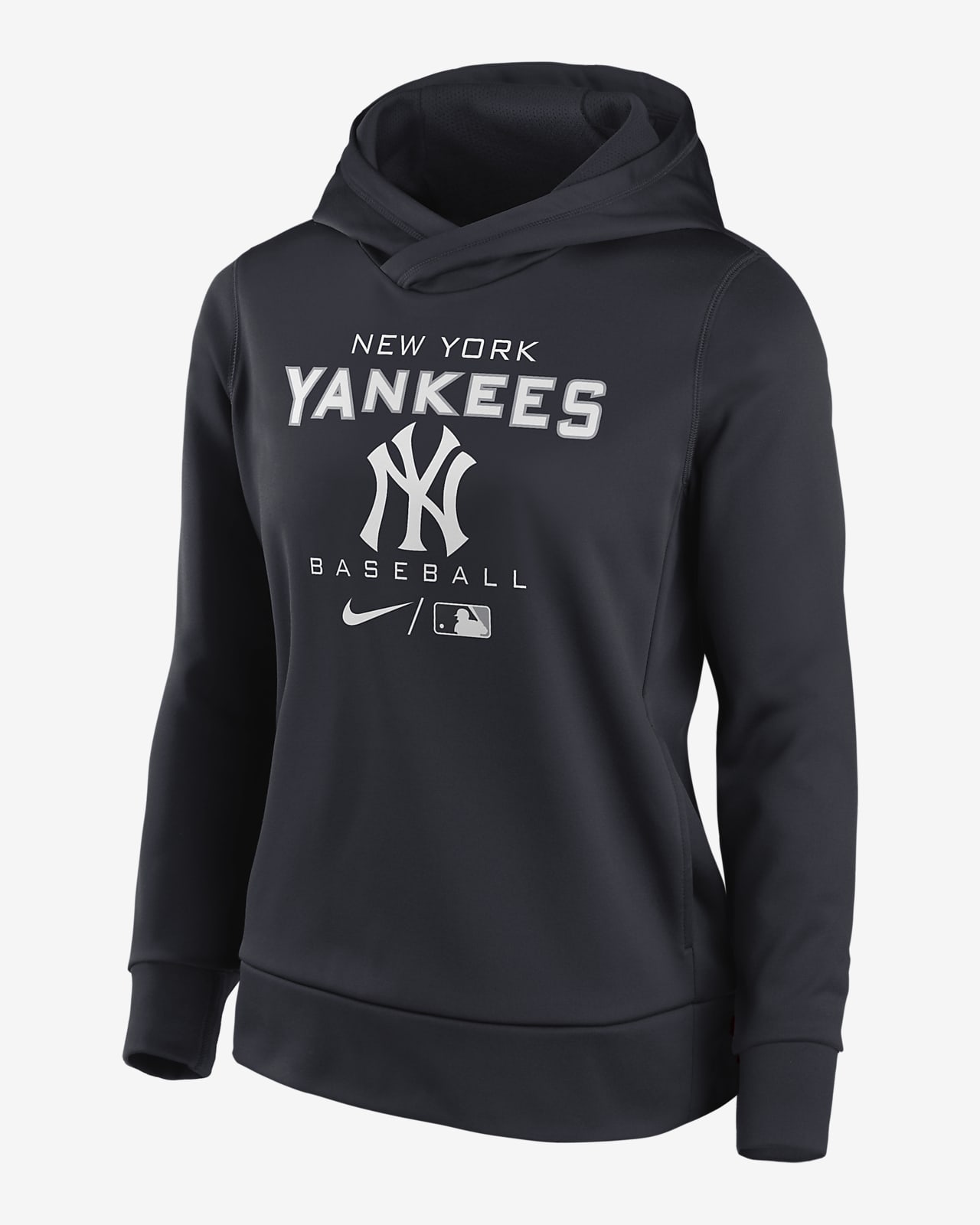 MLB  Áo hoodie phối zip có mũ New York Yankees Change Up Training