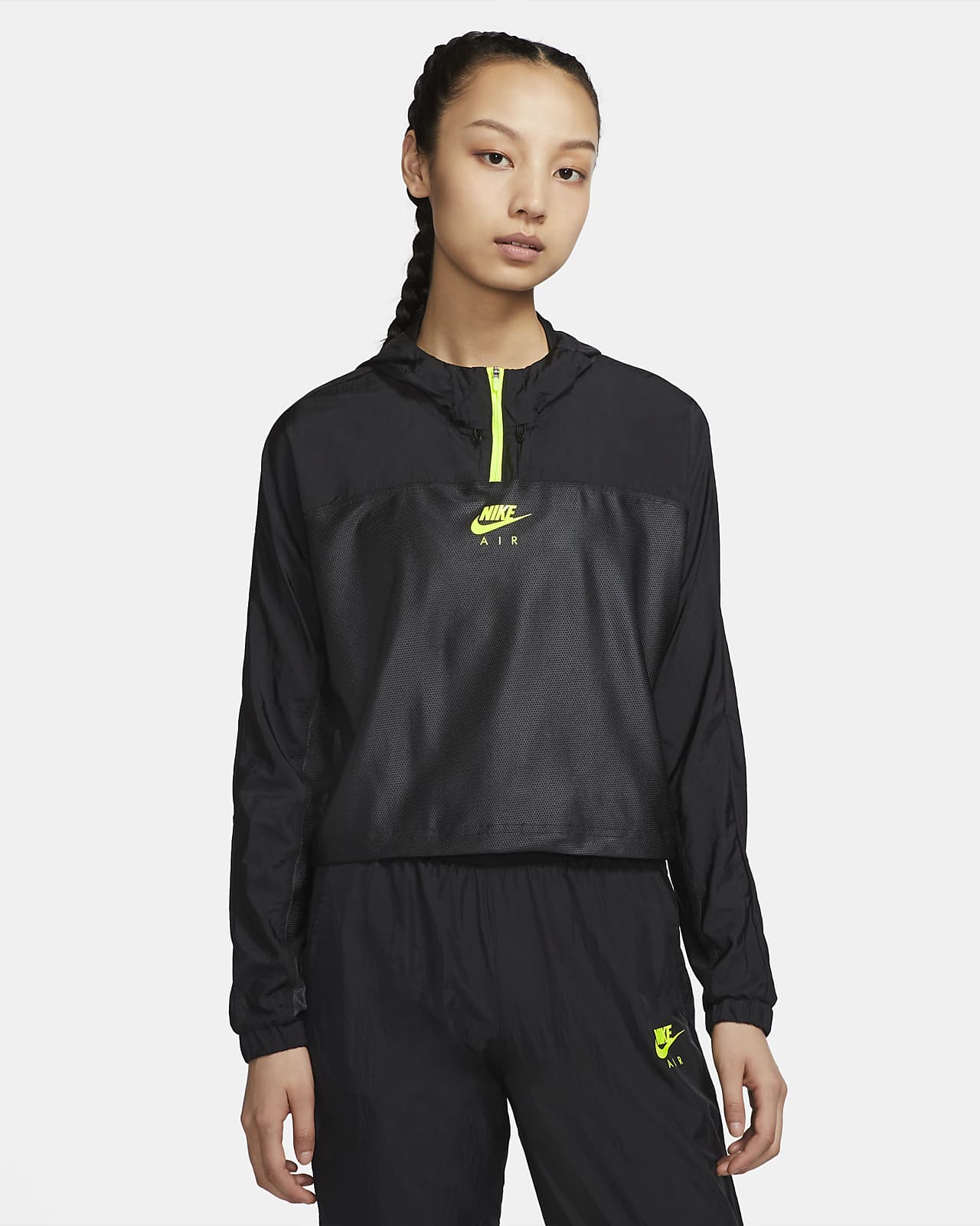 women's hooded running jacket nike air