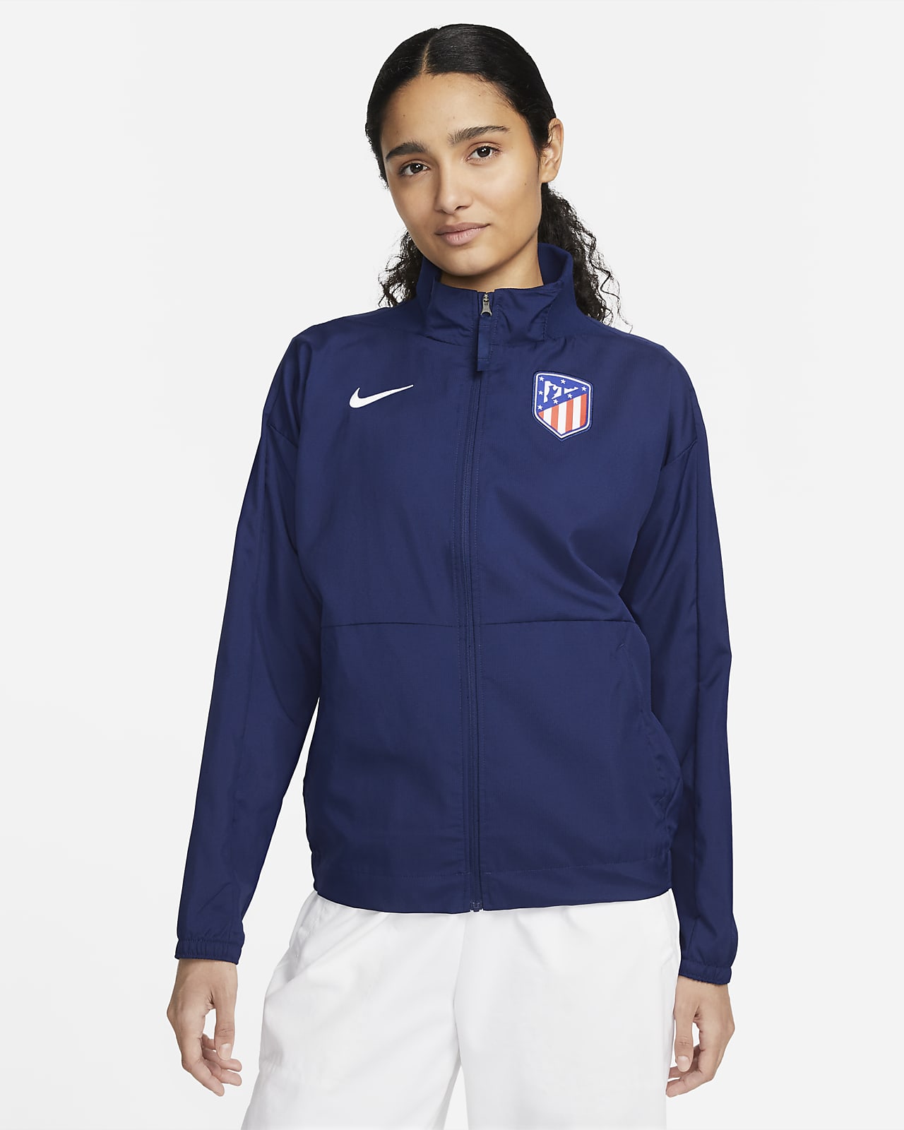 Sudadera con capucha Nike Fleece del Atlético de Madrid - Azul - Mujer