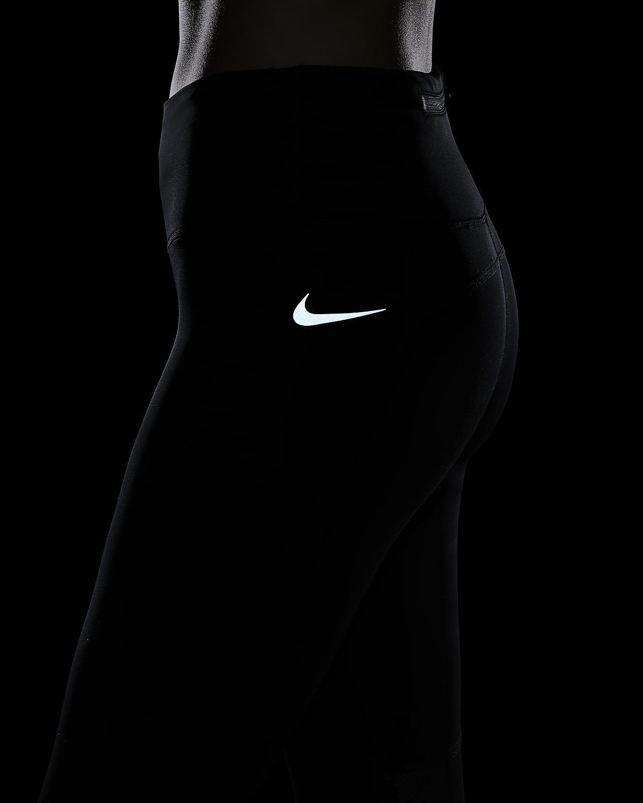 Nike Dri-Fit Run Fast Live Fearless Women’s Running Crop Leggings Size Small