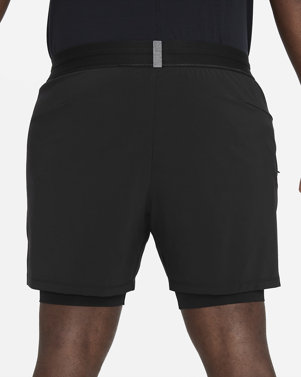 nike 2 in 1 shorts black