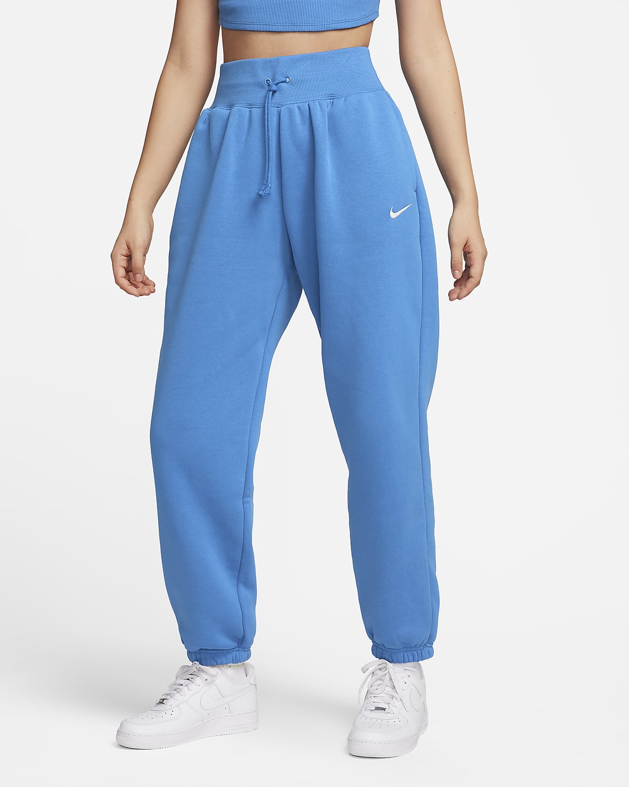 Nike Sportswear Phoenix Fleece Women's High-Waisted Oversized Tracksuit  Bottoms (Plus Size). Nike LU