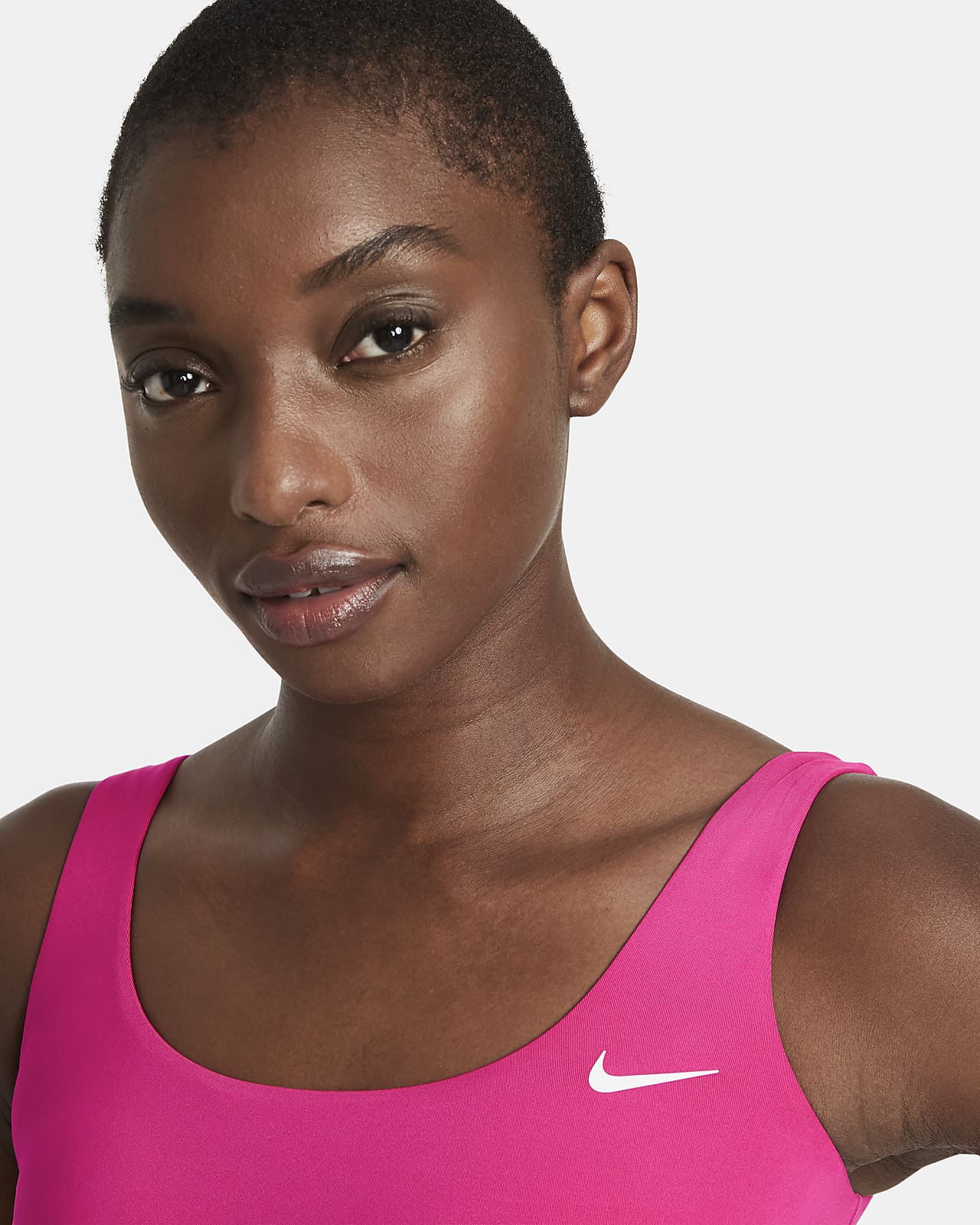 nike women's essential scoop neck midkini top