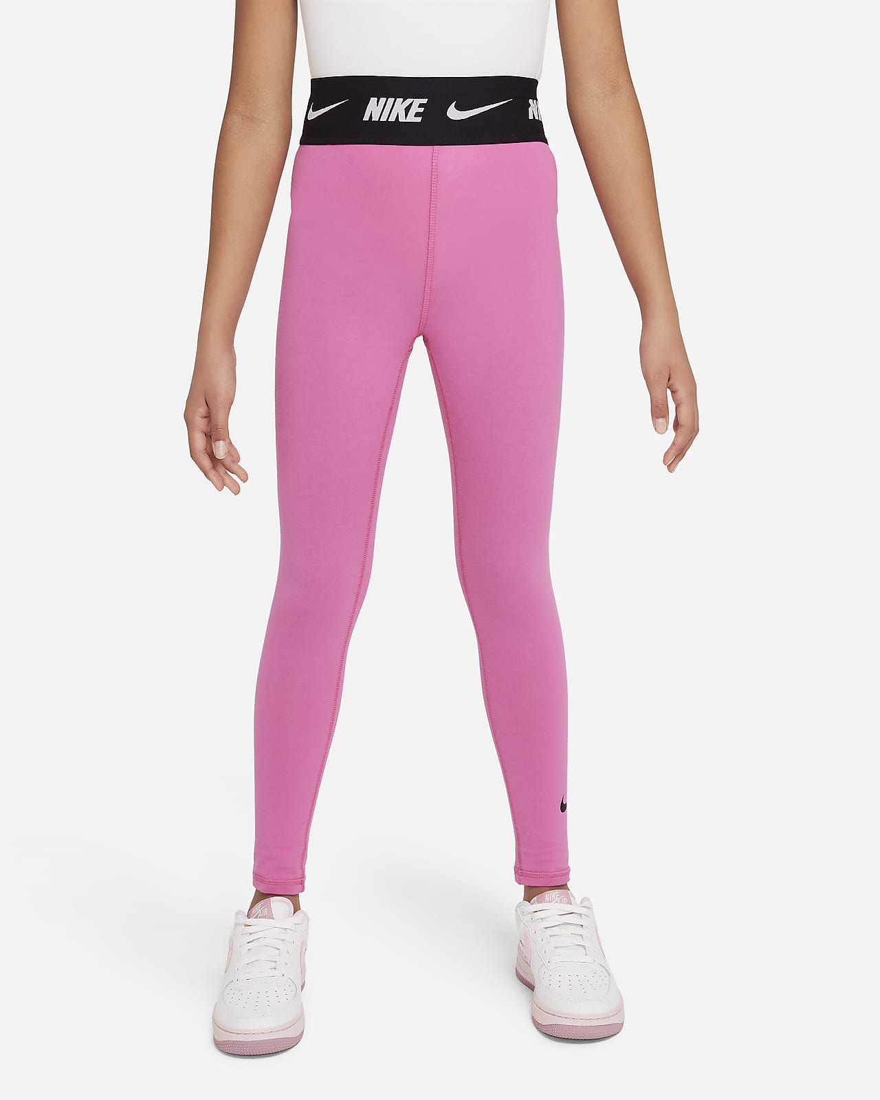 Mallas Nike women Sportswear Swoosh tight fit legging size L