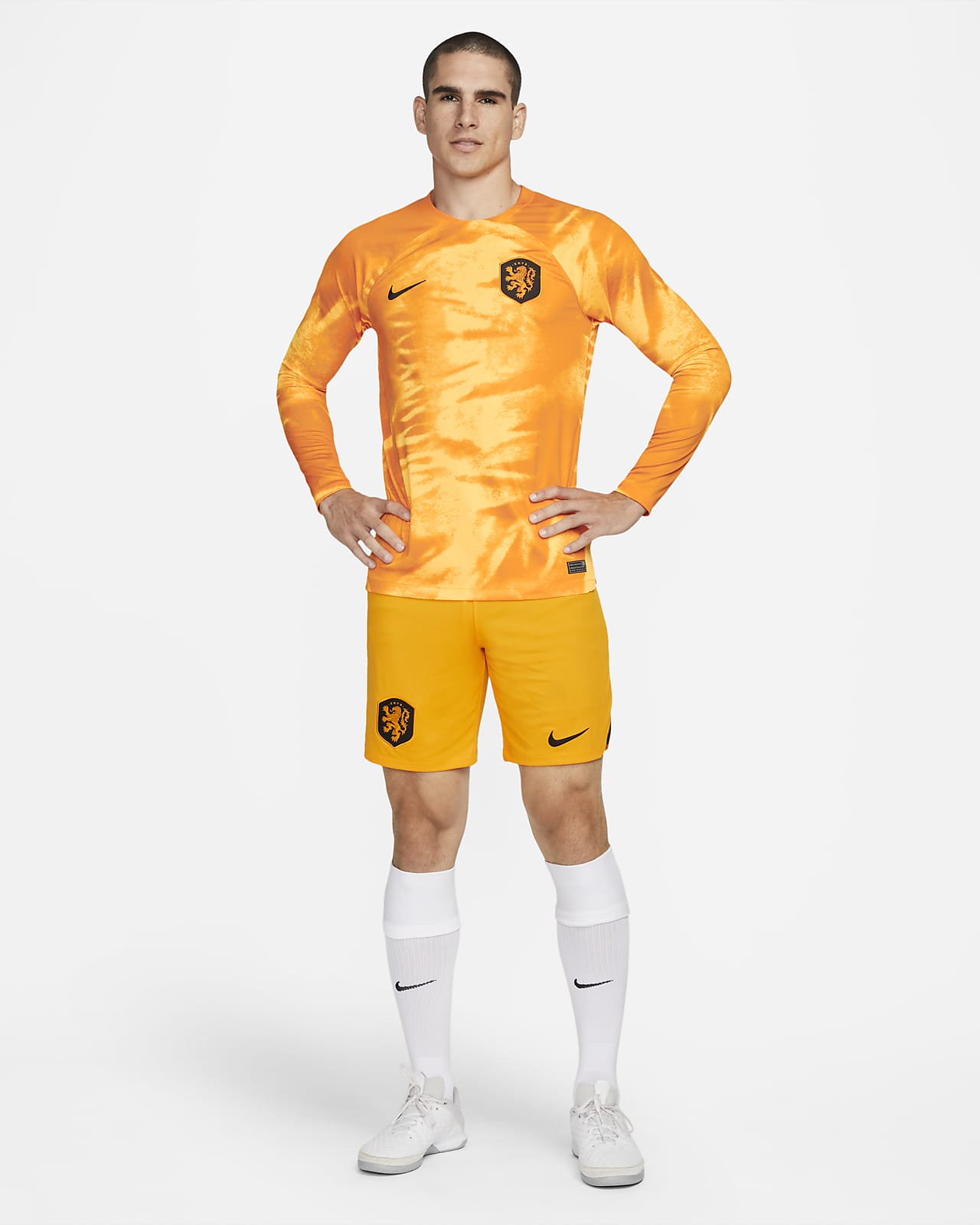 Netherlands 2022/23 Stadium Home Men's Nike Dri-FIT Long-Sleeve Soccer ...