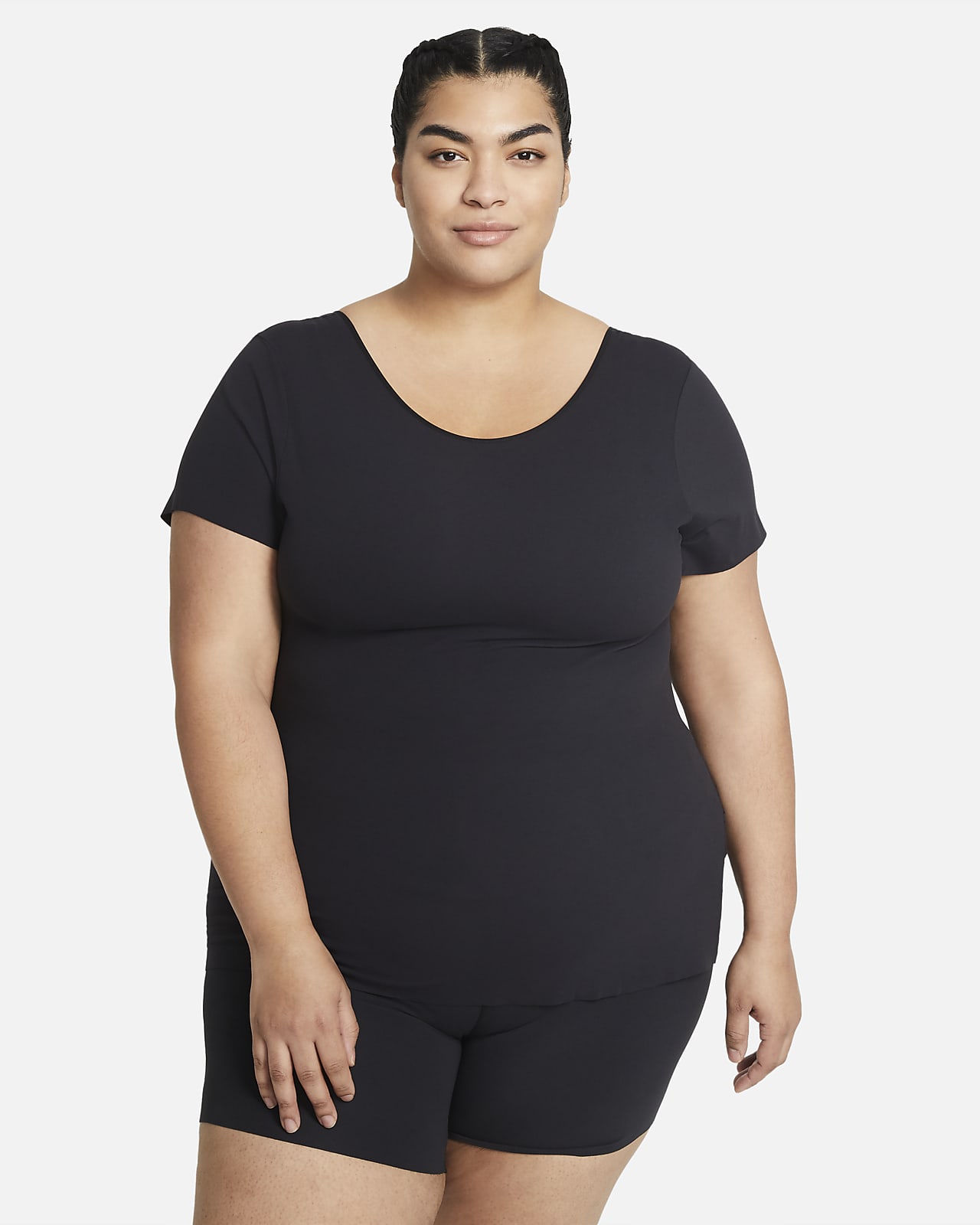 Camiseta de manga corta para mujer talla grande Nike Yoga Luxe. Nike.com