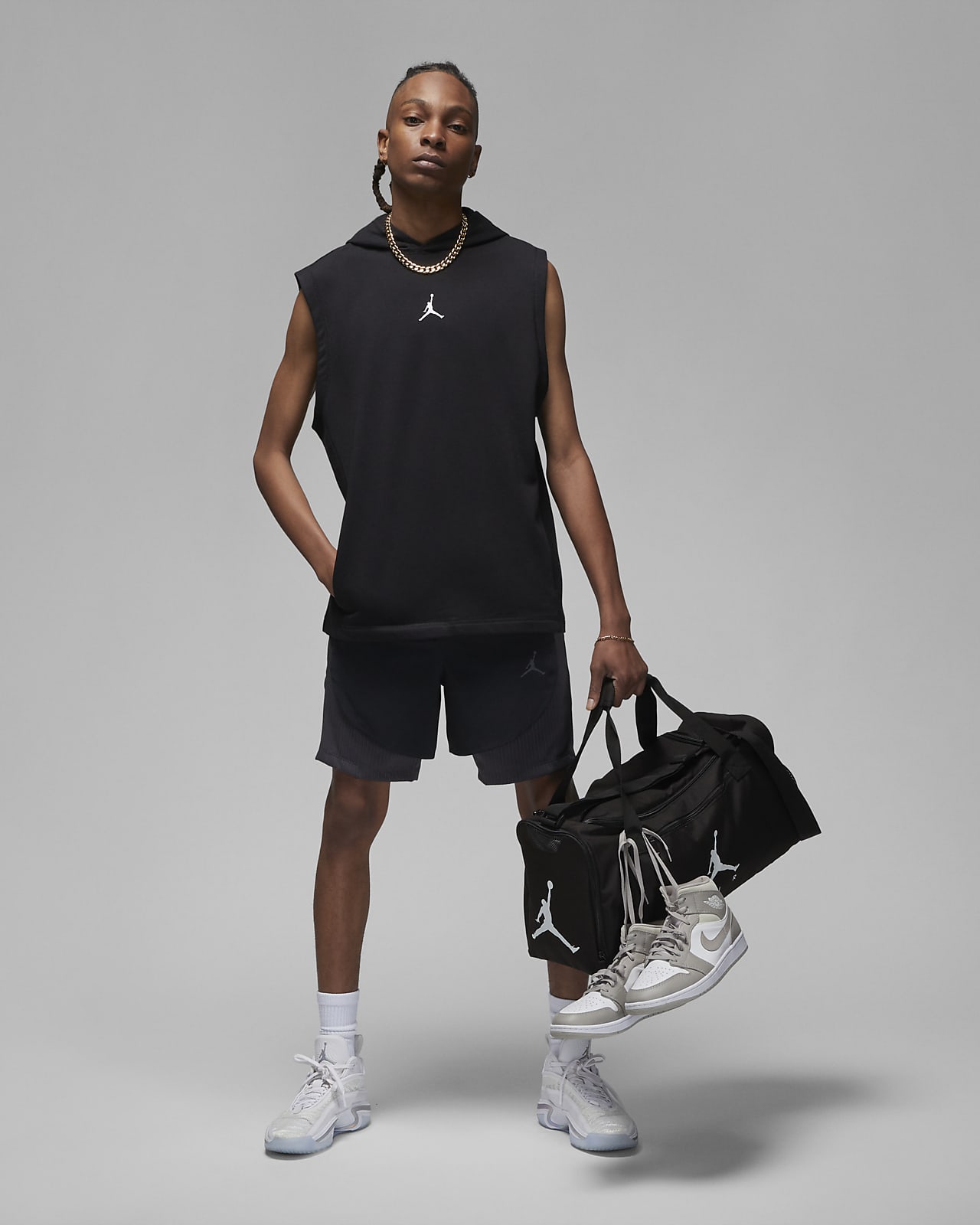 milits Bedstefar Reklame Jordan Dri-FIT Sport-hættetrøje uden ærmer i fleece til mænd. Nike DK