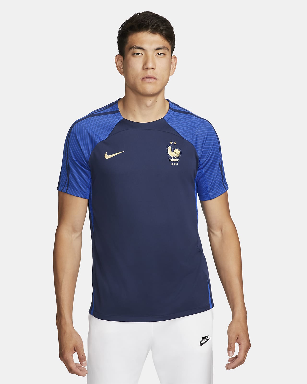 Playera de fútbol de manga corta Nike para hombre de Francia Strike. Nike.com
